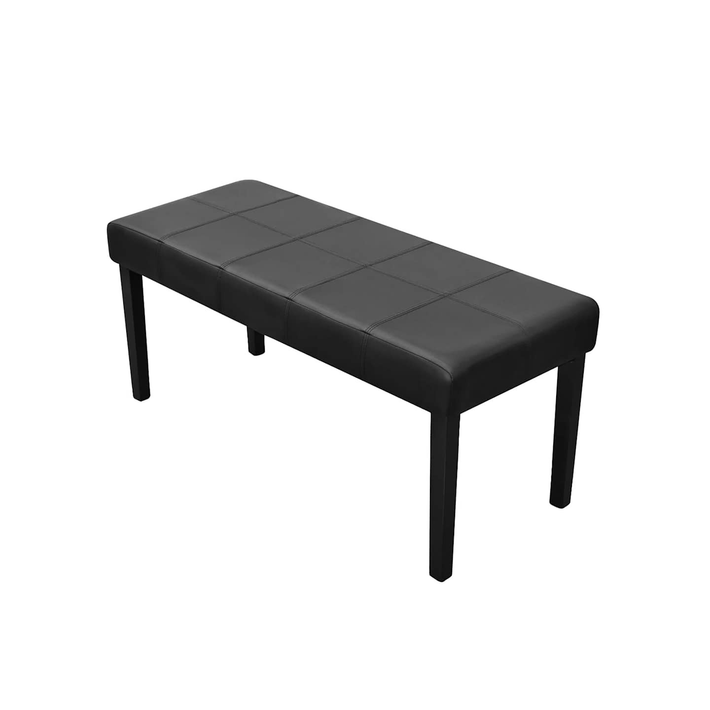 Banc en cuir synthétique de haute qualité Noir