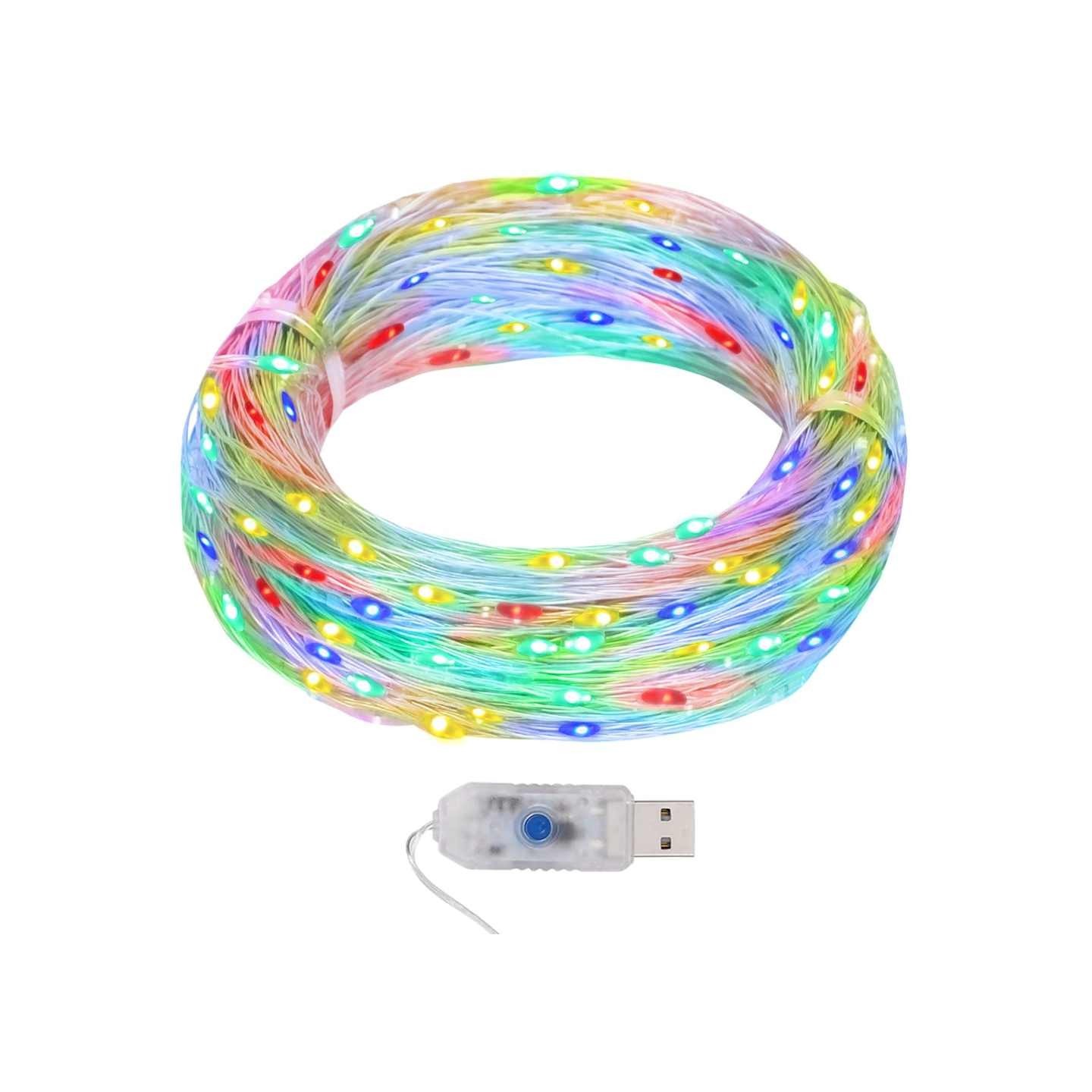 Guirlande lumineuse micro LED 40m 400 LED coloré 8 fonctions