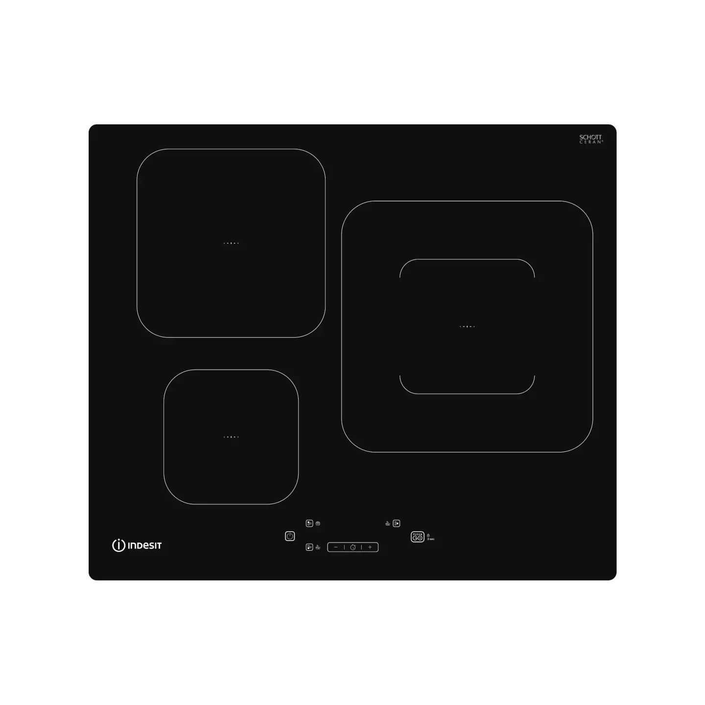 Plaque induction Indesit IS 33 Q 60 NE 3 foyers | Nimestore