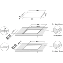 Plaque induction Indesit IS 33 Q 60 NE 3 foyers | Nimestore