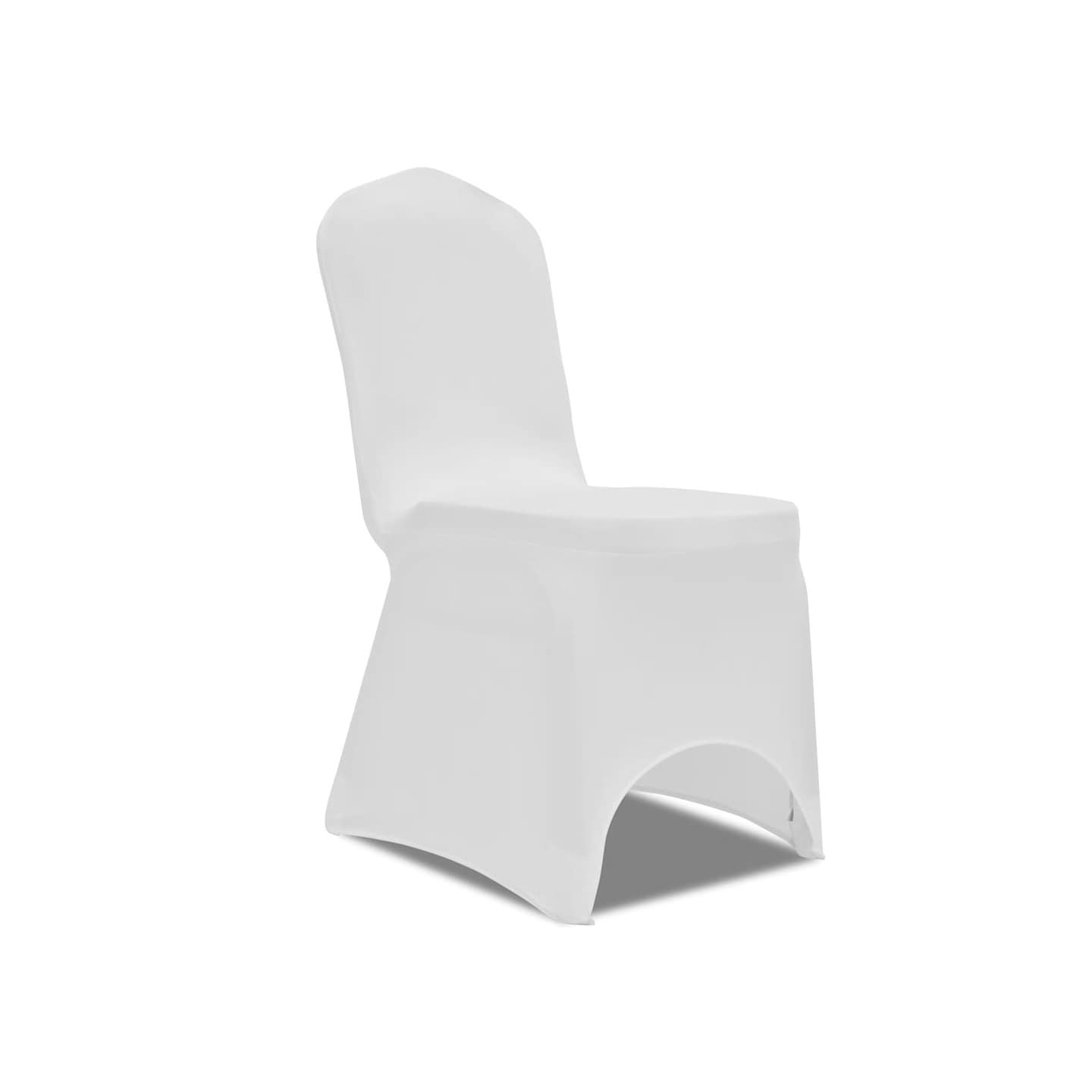 Housse blanche extensible pour chaise 50 pièces