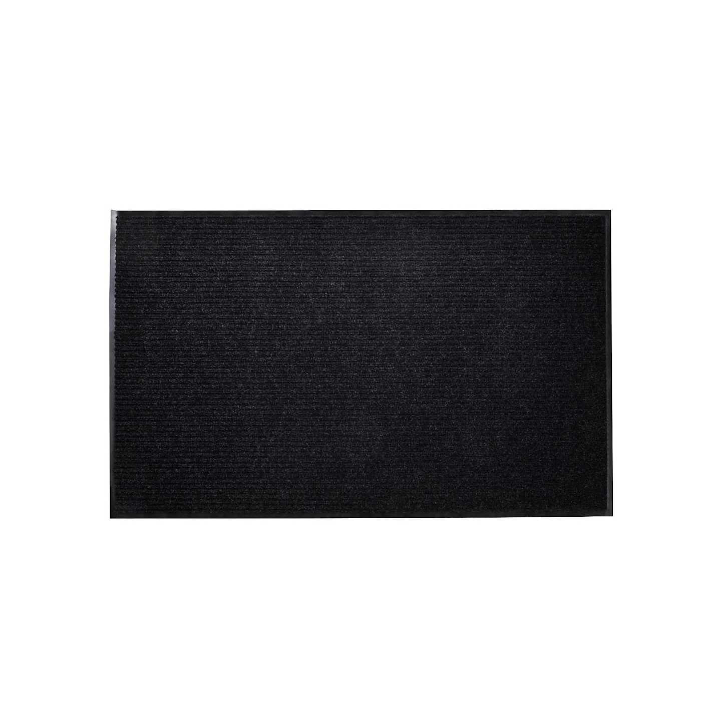 Tapis d'entrée noir 90 x 150 cm PVC