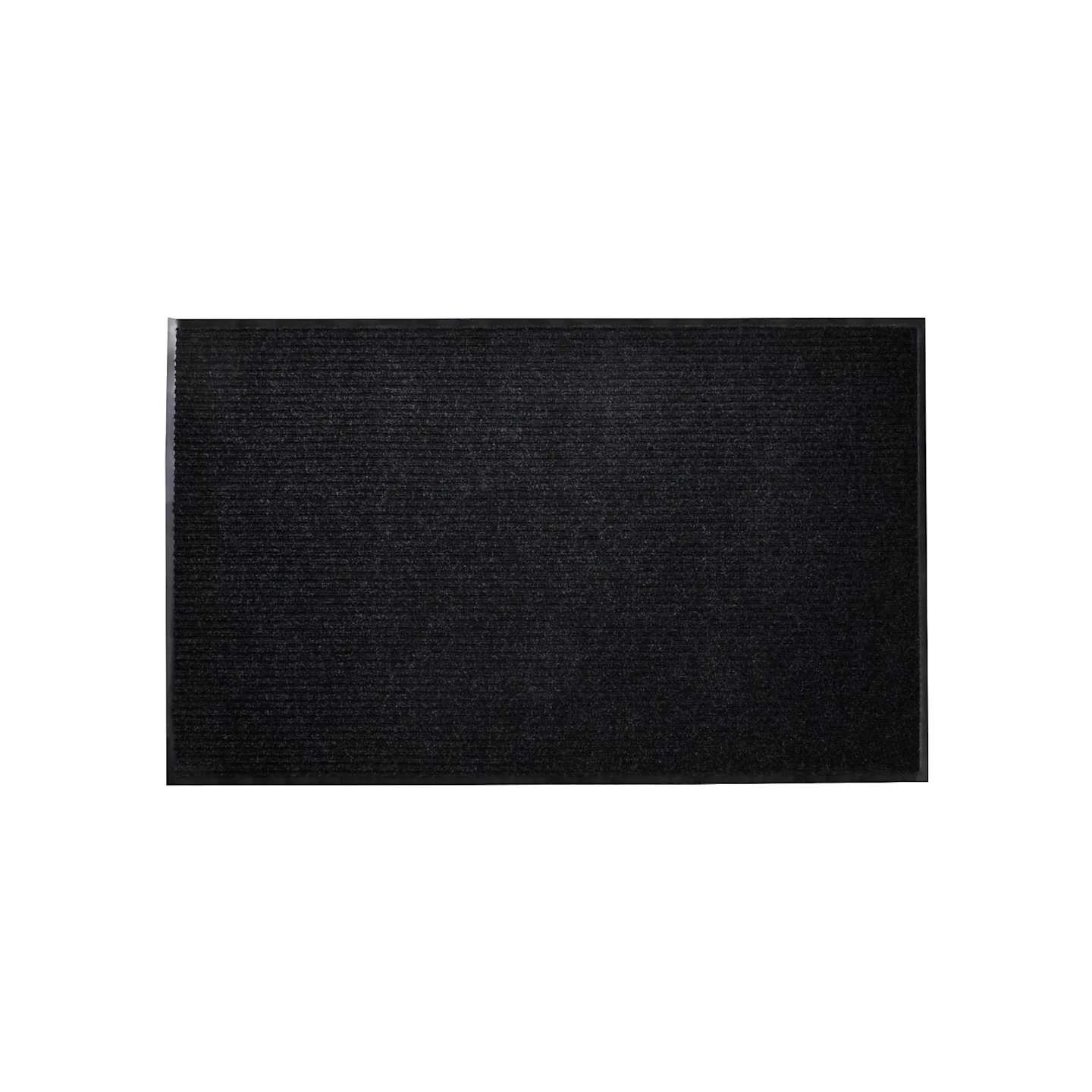 Tapis d'entrée noir 120 x 180 cm PVC
