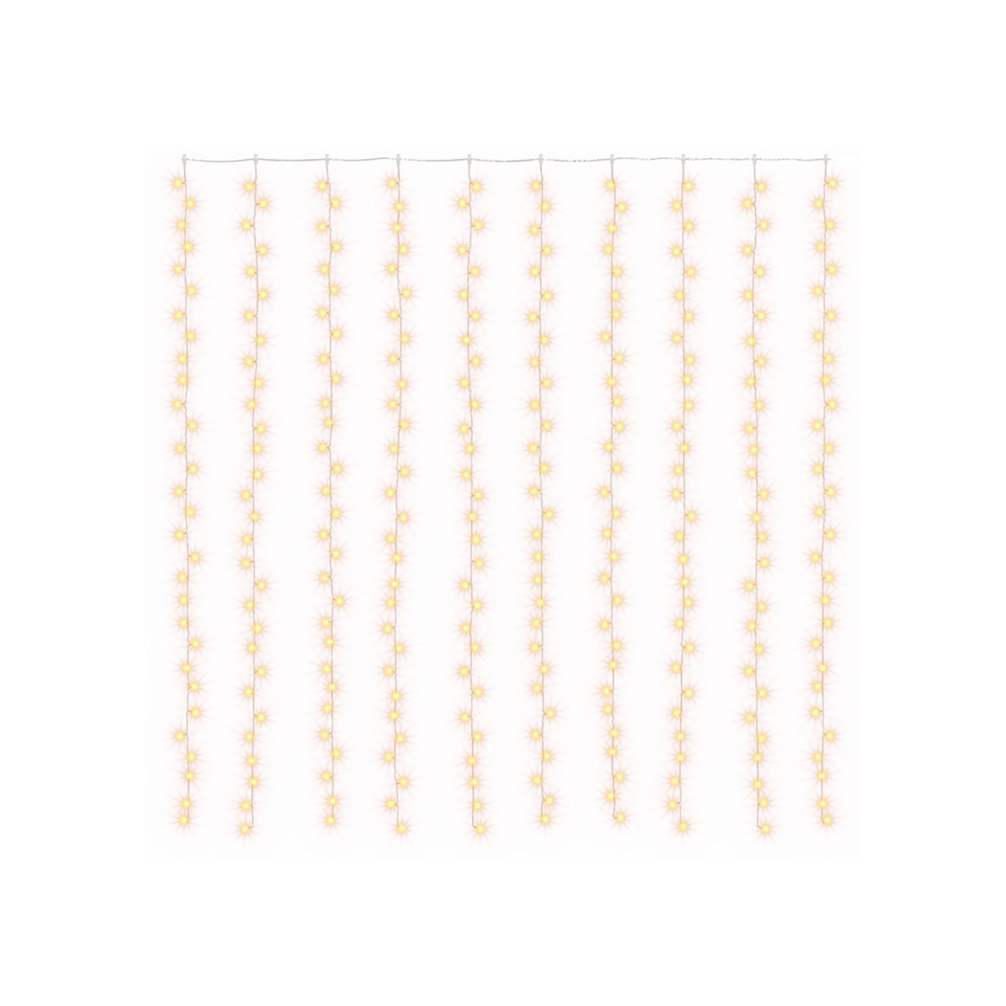 Rideaux lumineux à LED 3x3 m 300 LED Blanc chaud 8 fonctions