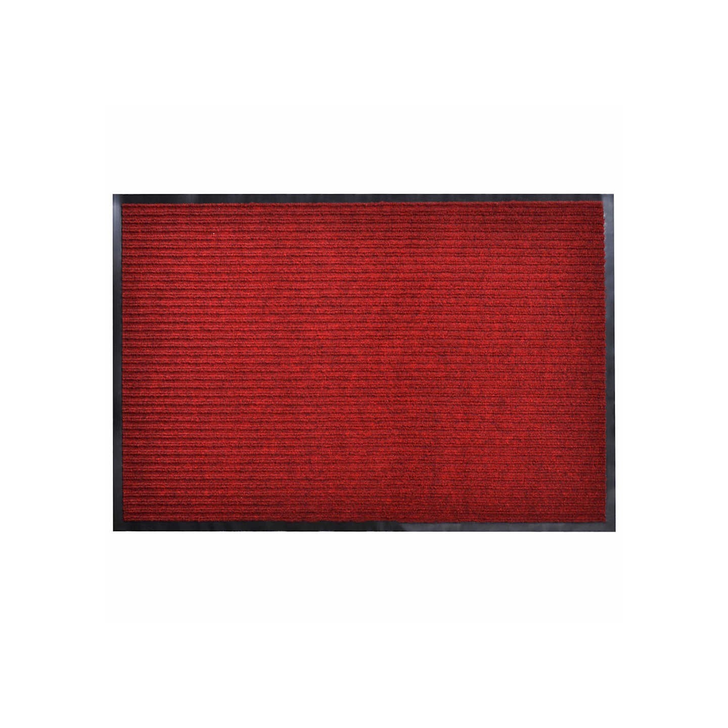 Tapis d'entrée rouge 90 x 120 cm PVC