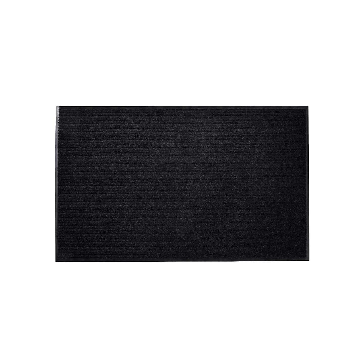 Tapis d'entrée noir 90 x 120 cm PVC