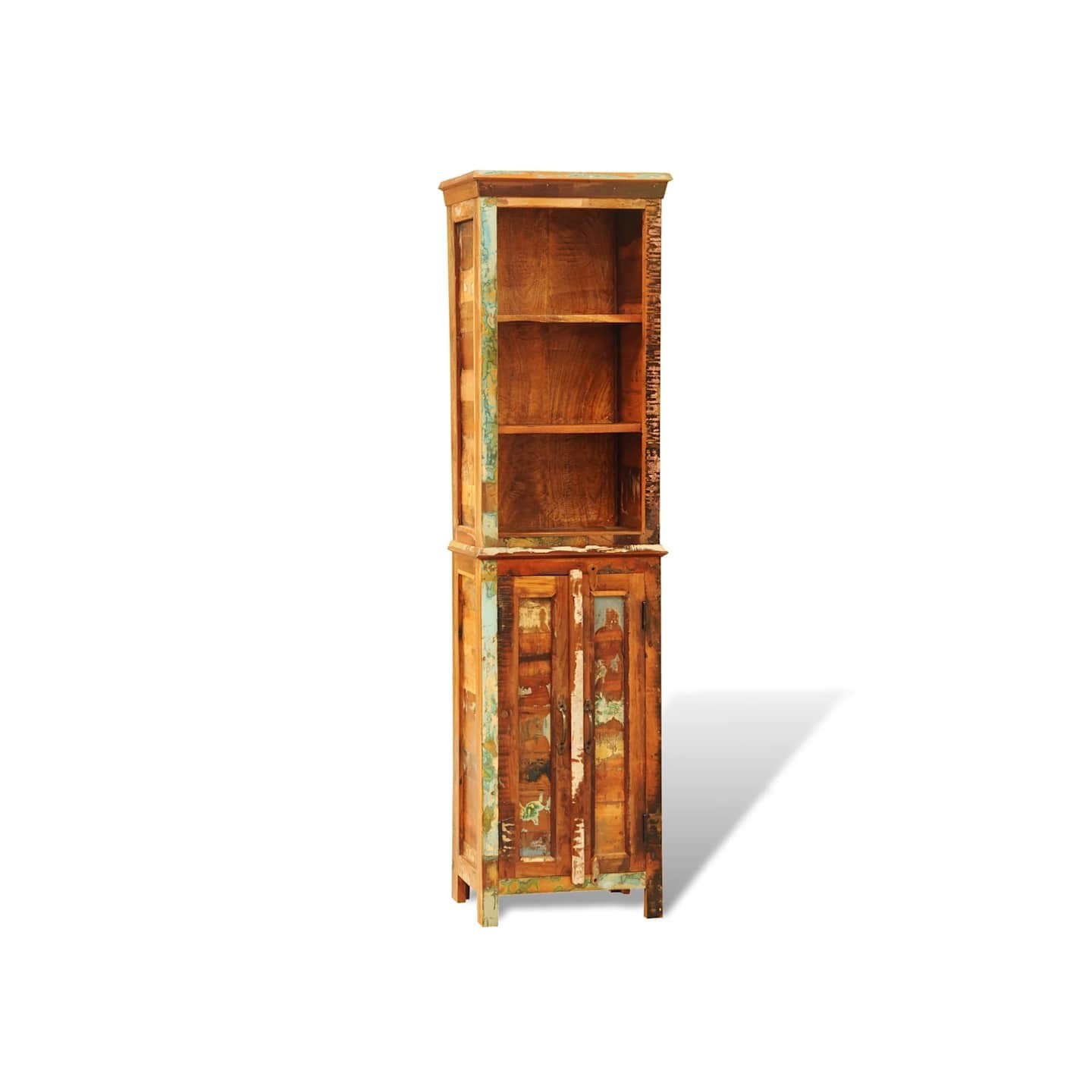 Bibliothèque Bois massif de récupération Vintage