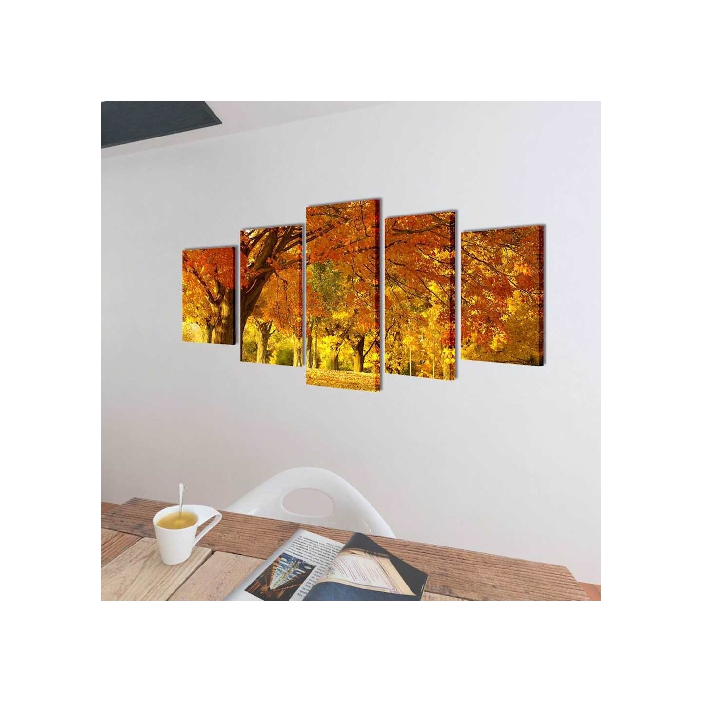 Set de toiles murales imprimées Érable 200 x 100 cm