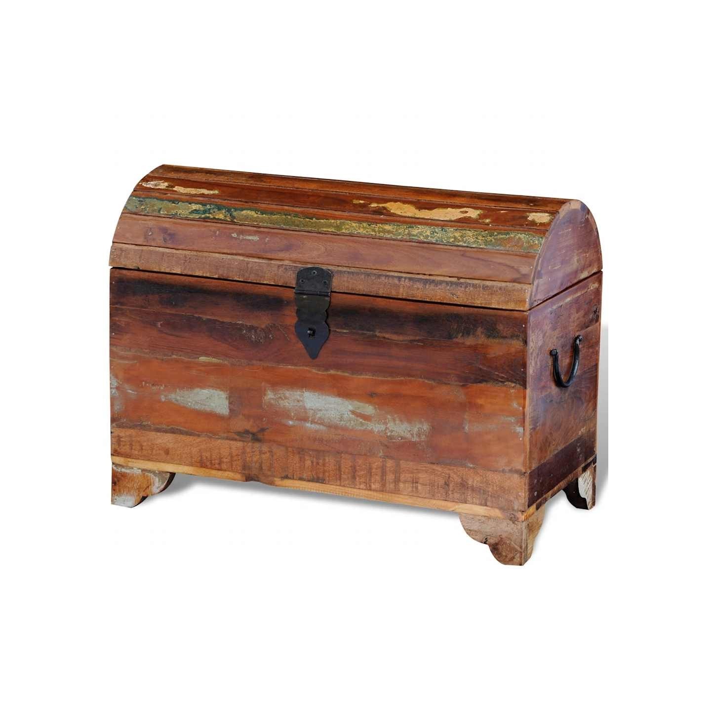 Coffre de rangement Bois de récupération massif