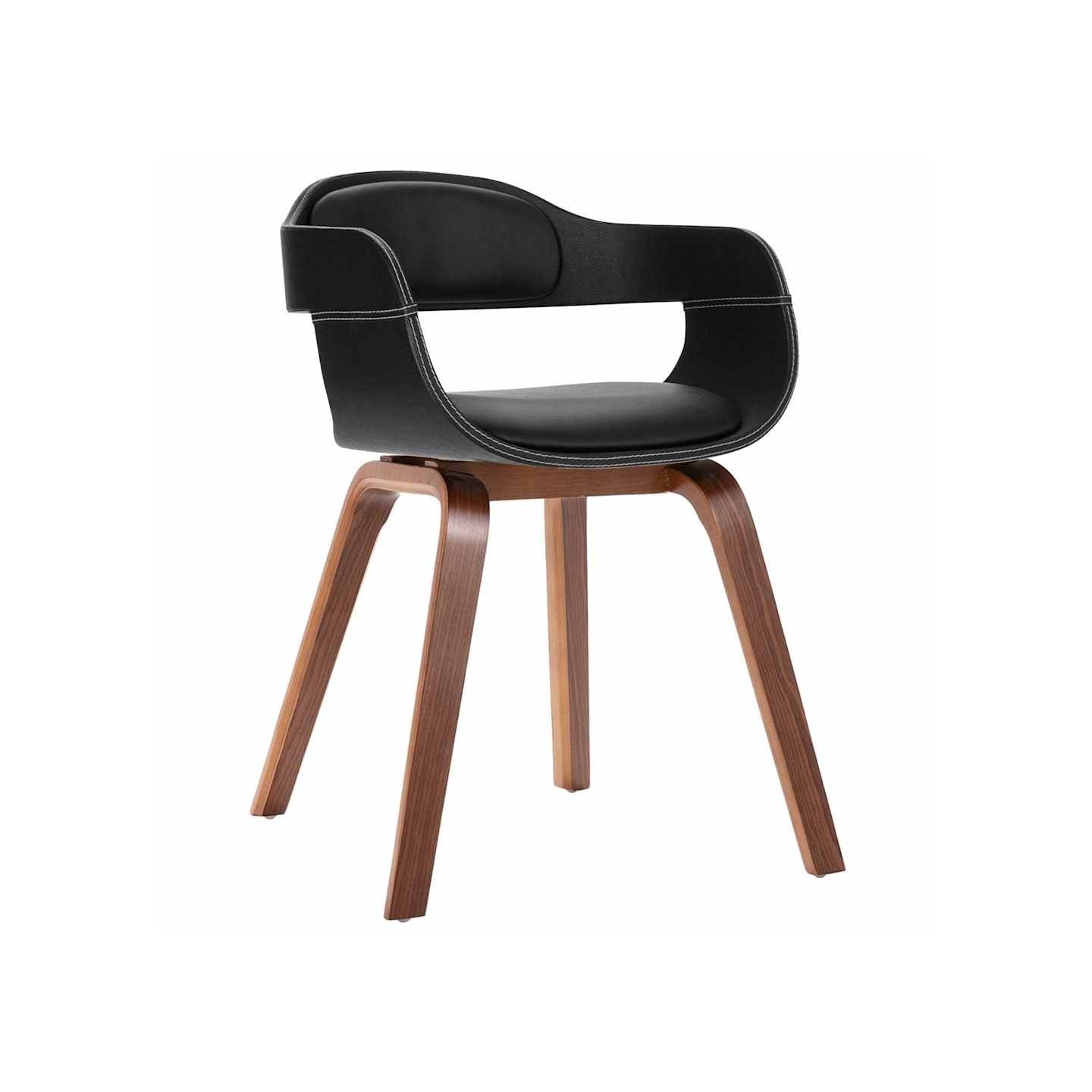 Chaise à manger Bois courbé et similicuir