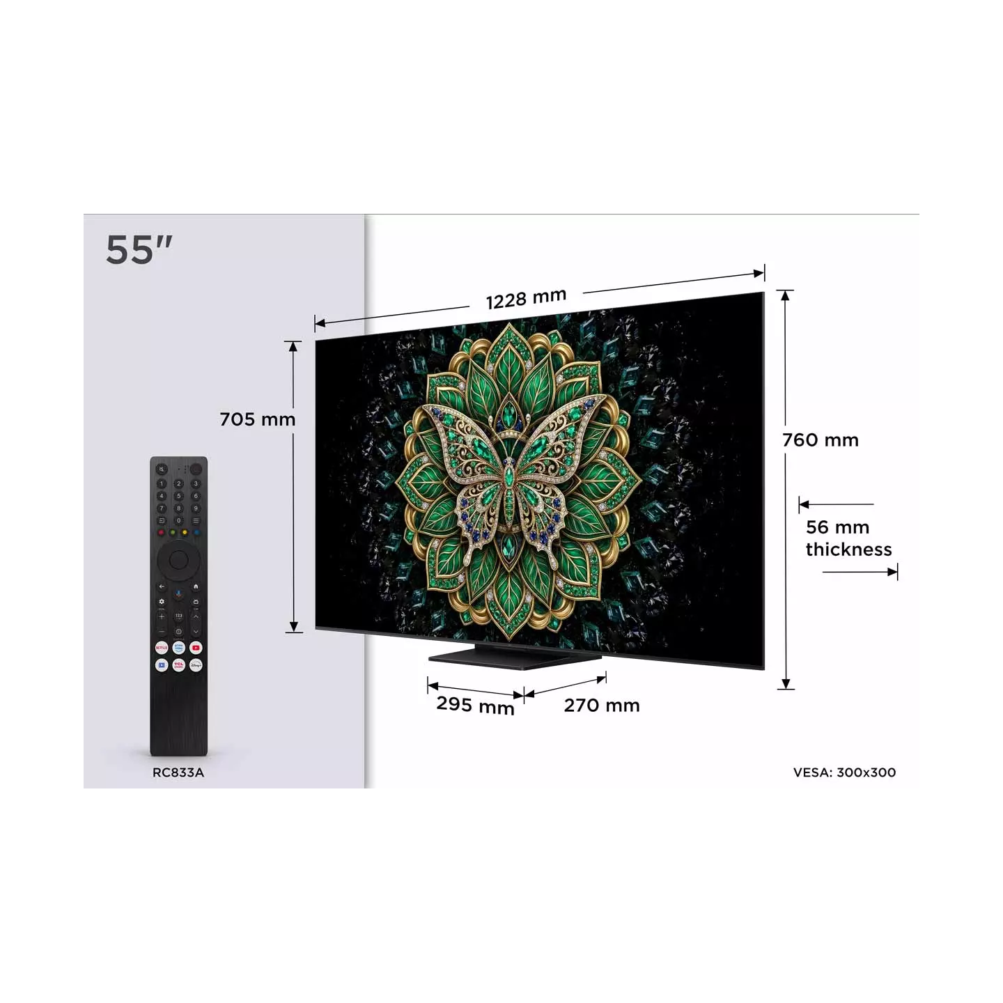 TV QD-Mini LED TCL 55C6KPRO 55" 4K 144 Hz | Nimestore
