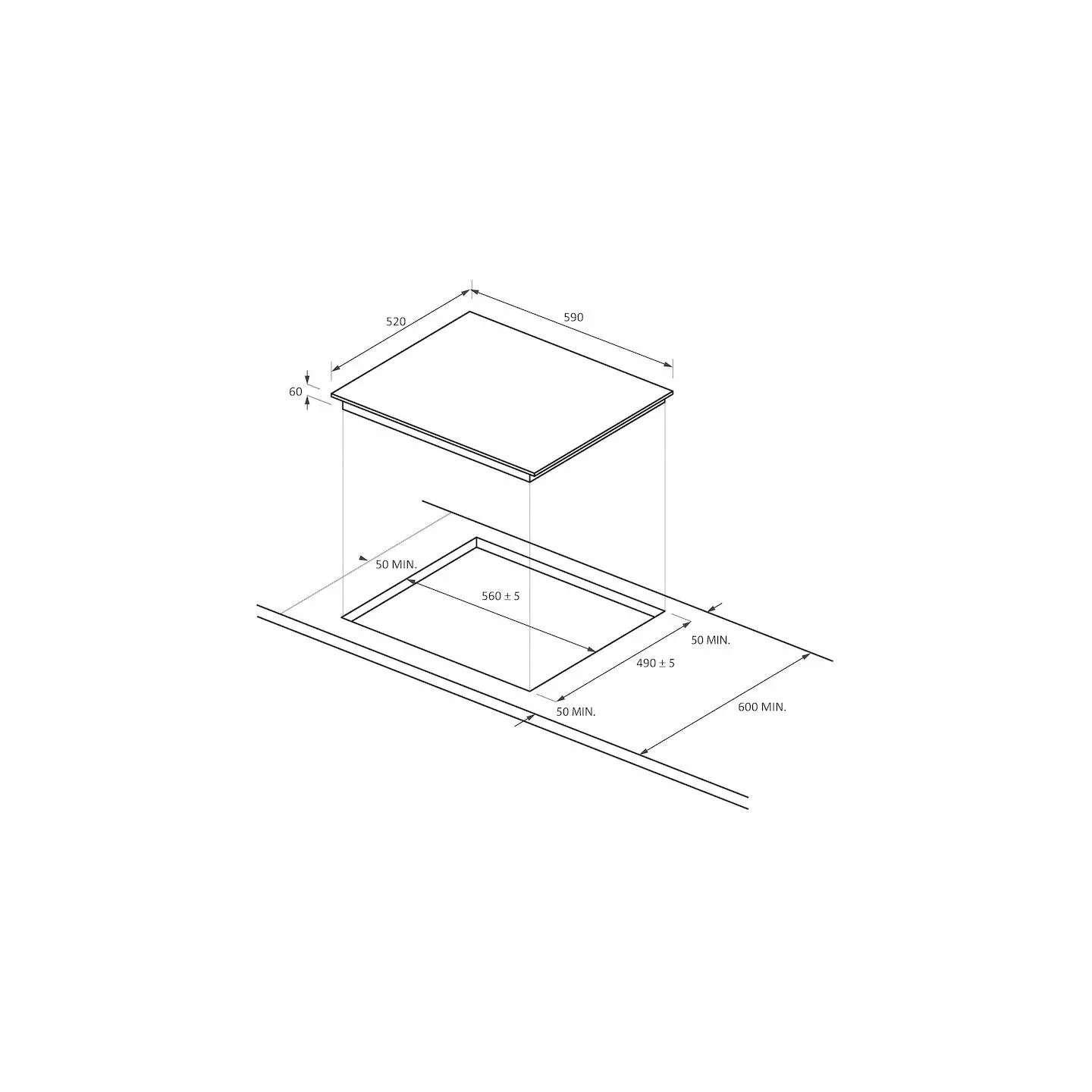 Plaque induction Candy CTP644SCBB 4 foyers Twin Power | Nimestore