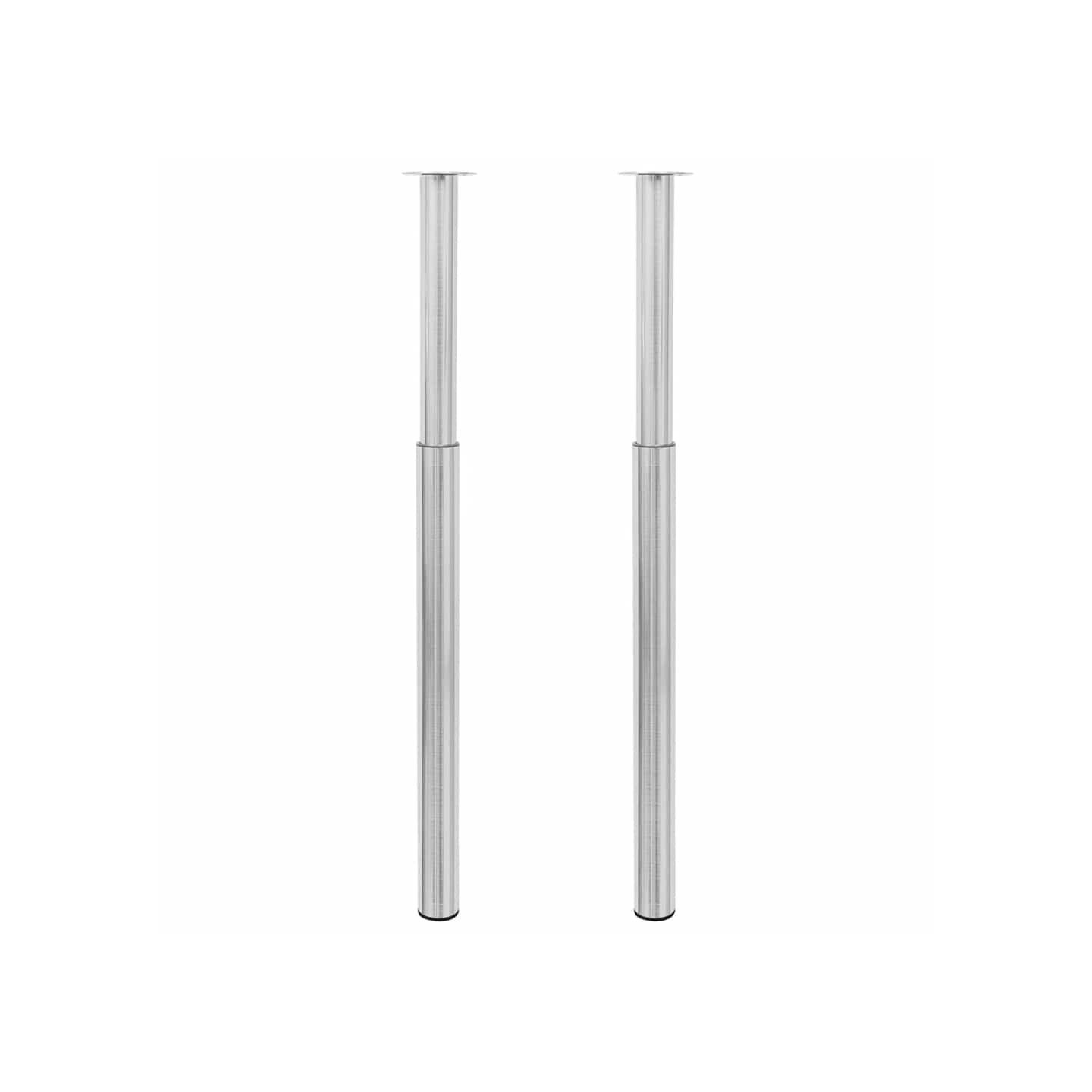 Pieds de table télescopiques Acier inoxydable 710 mm - 1100 mm