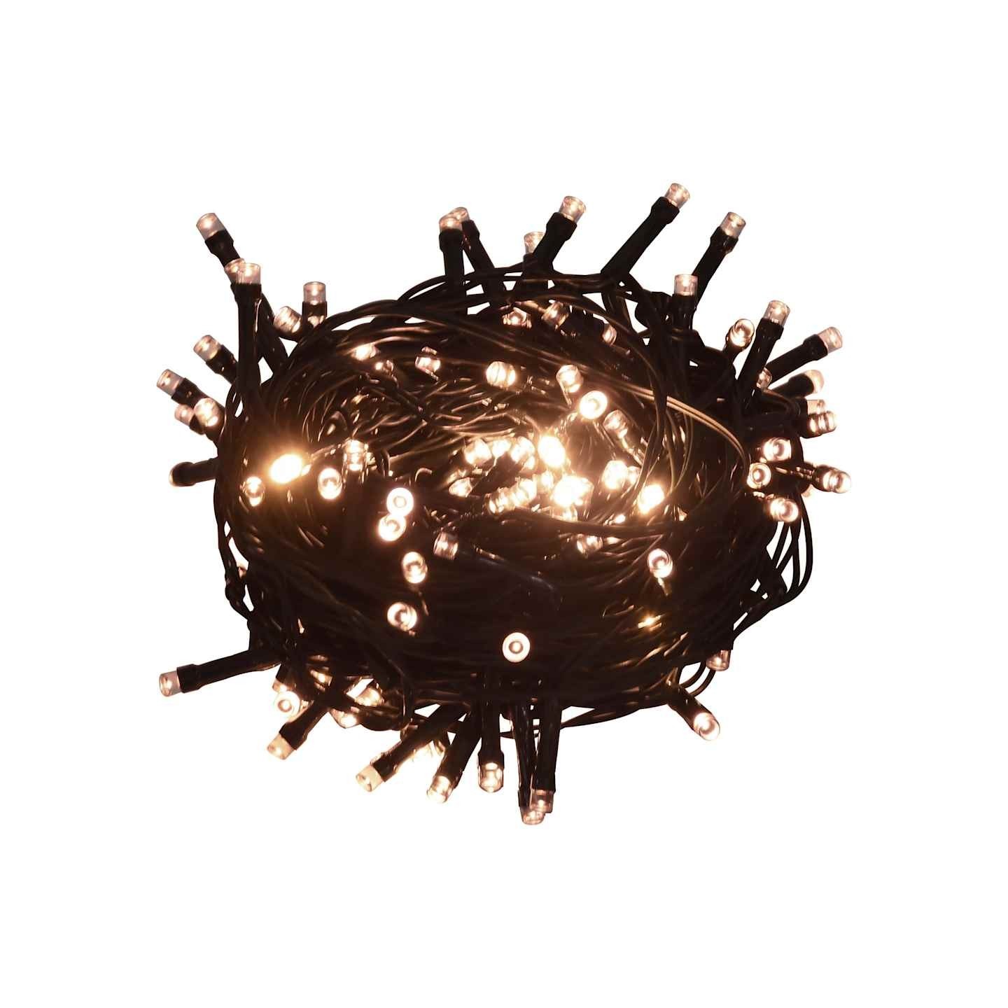 Guirlande LED avec 150 LED Blanc chaud 15 m PVC