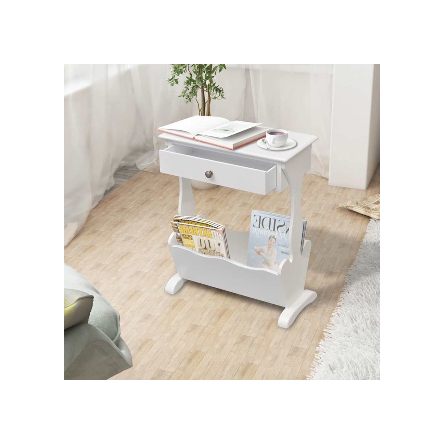 Porte-revues Melrose Blanc