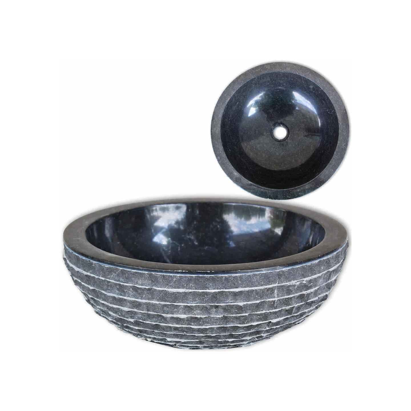 Lavabo Marbre 40 cm Noir