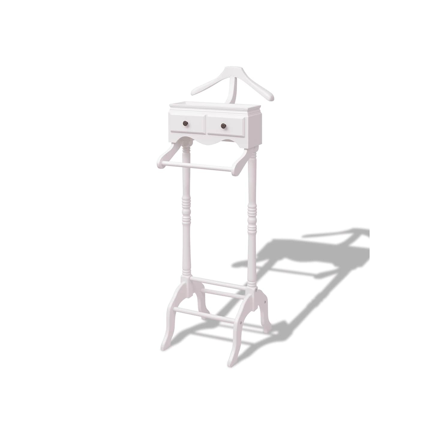 Portant à vêtements avec armoire Bois Blanc