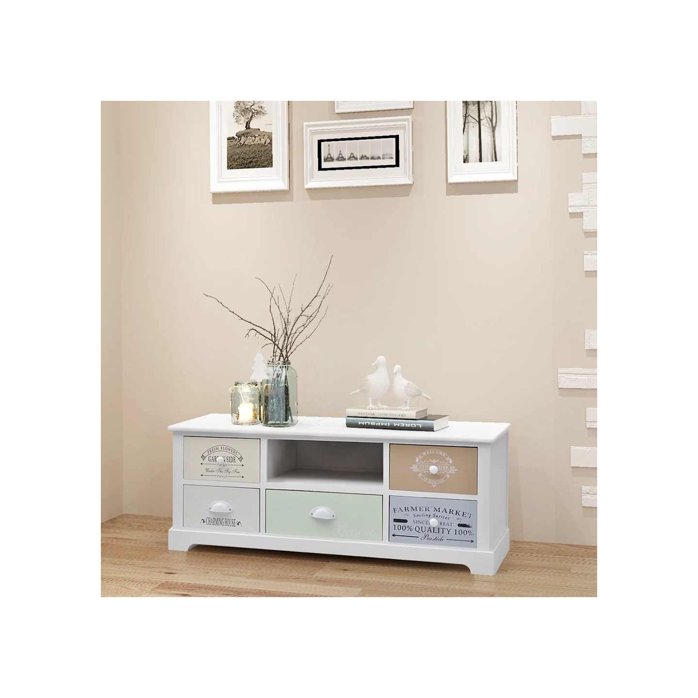 Meuble TV en style français Bois