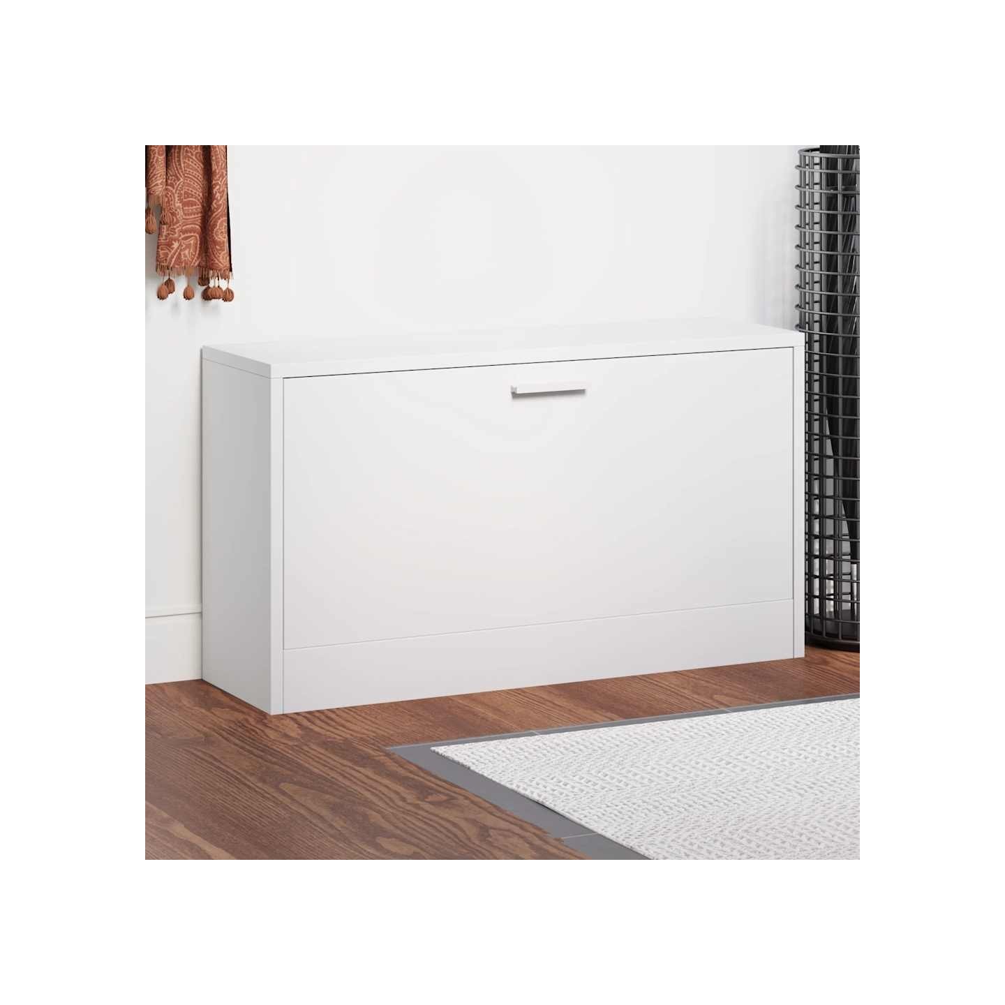 Banc à chaussures 80x24x45 cm Blanc