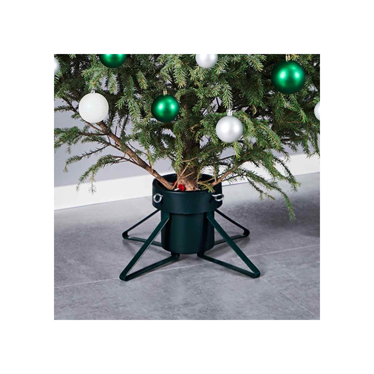 Support de sapin de Noël Noir 46x46x19 cm