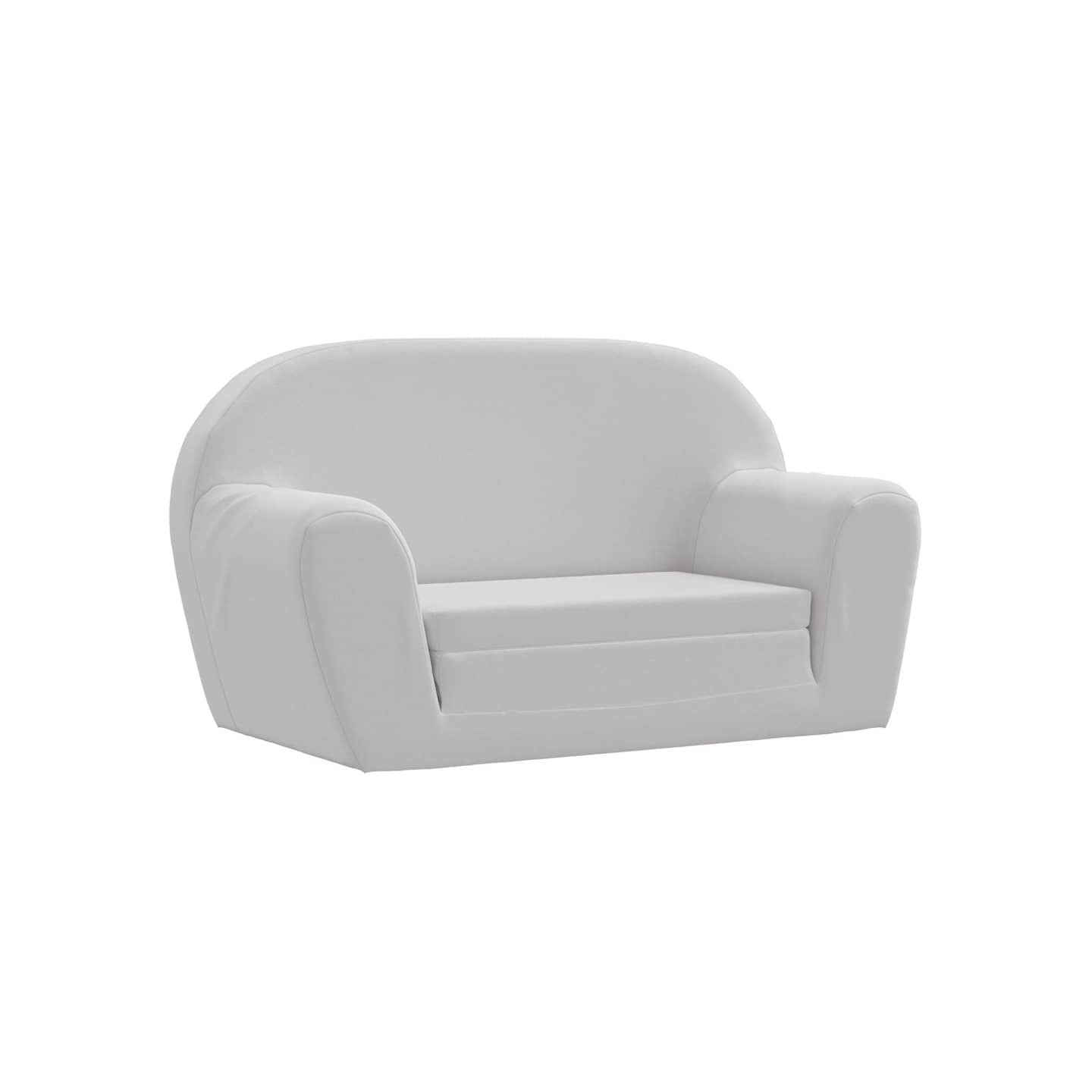 Chaise longue pliable pour enfants gris clair