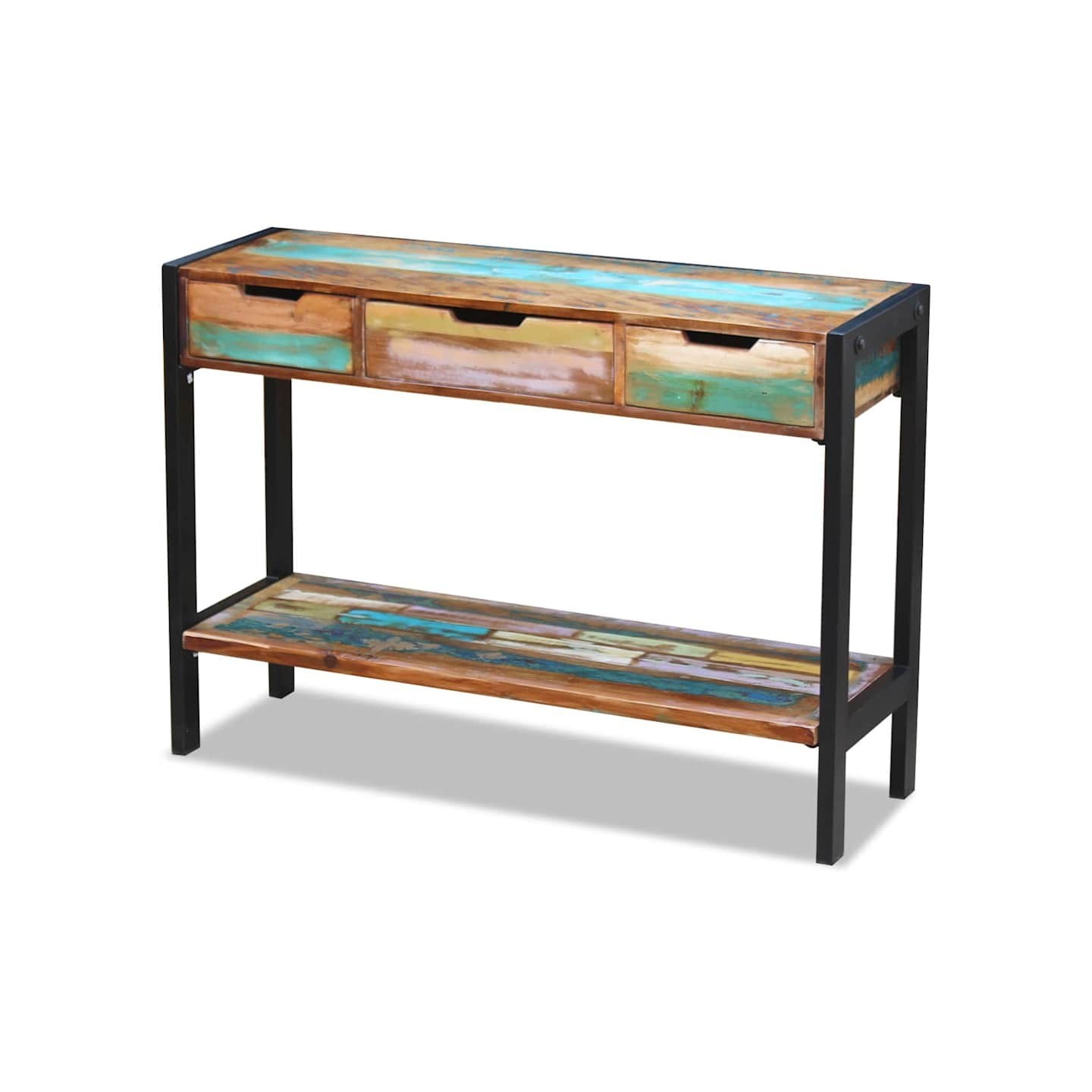 Buffet 3 tiroirs Bois de récupération massif