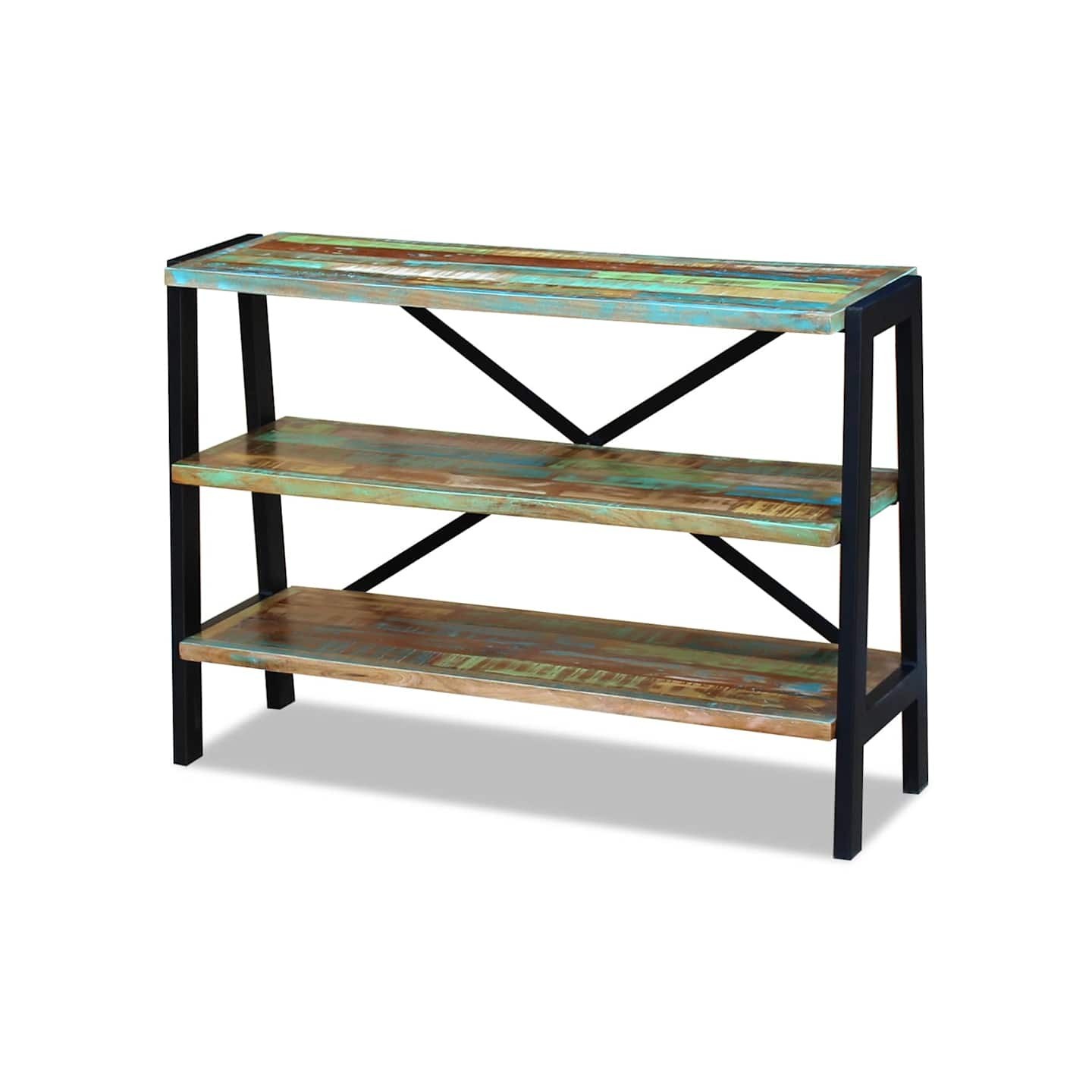 Buffet 3 étagères Bois de récupération massif
