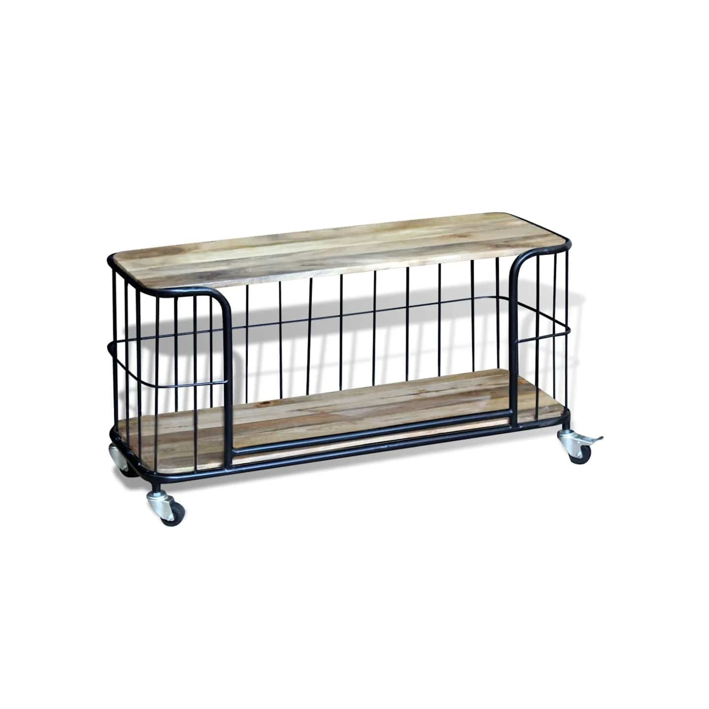 Meuble TV 100x40x45 cm Bois de manguier massif
