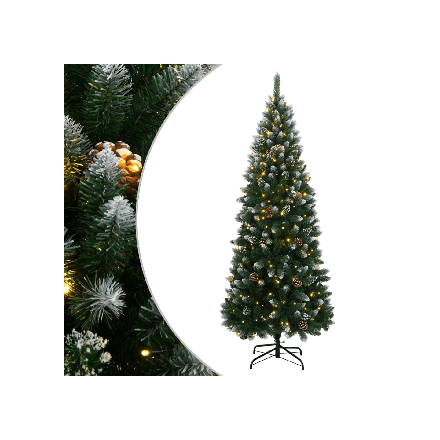 Sapin de Noël artificiel 150 LED 120 cm