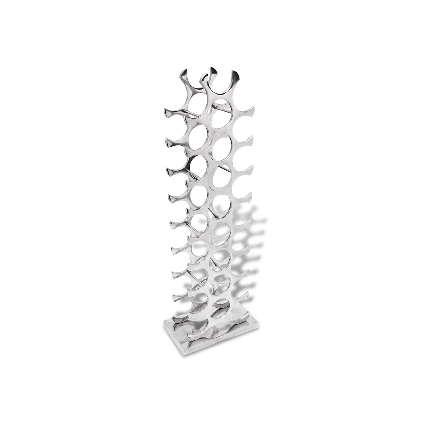 Casier à bouteilles Aluminium Argenté 27 bouteilles