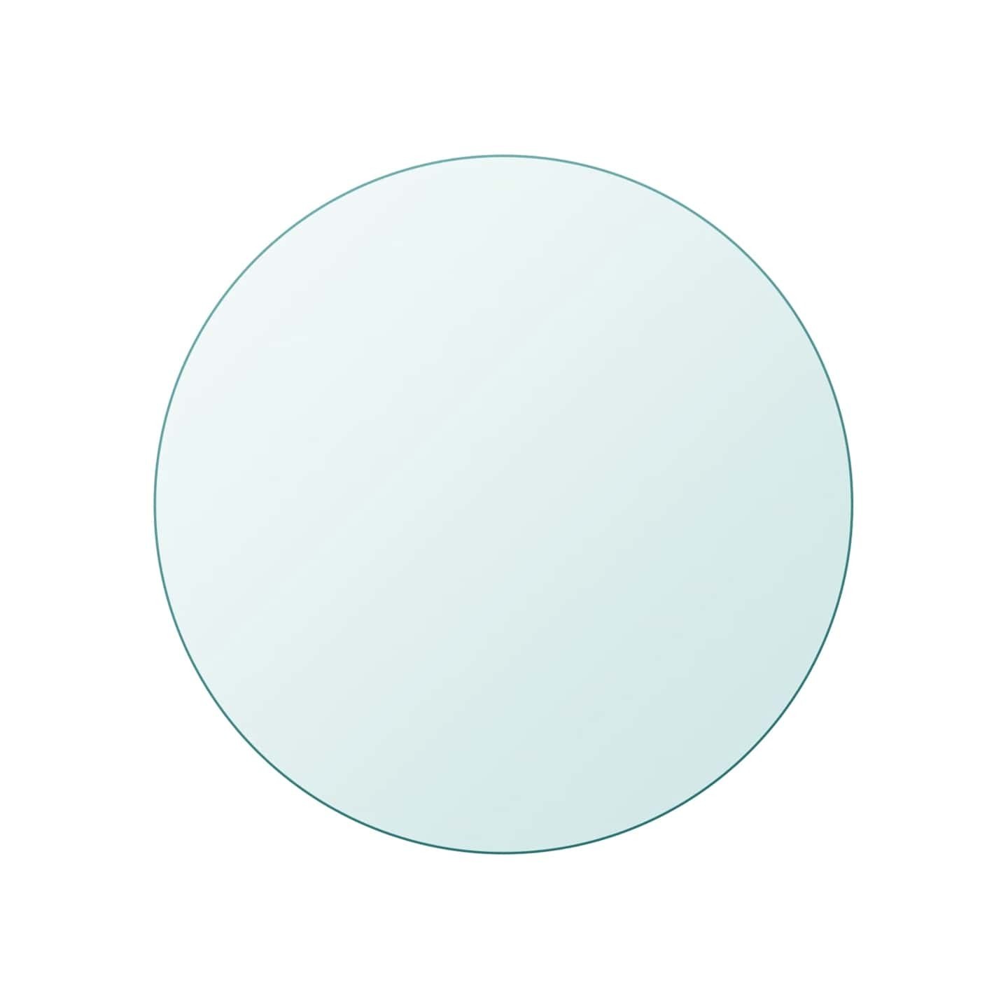 Dessus de table ronde en verre trempé 900 mm
