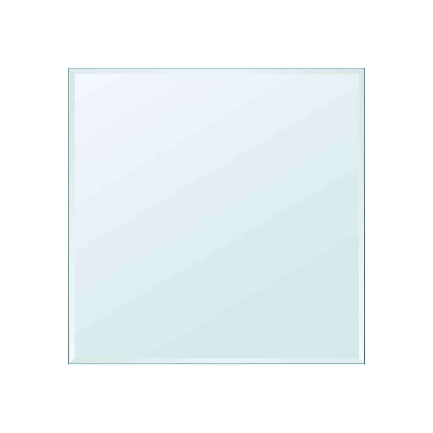 Dessus de table carré en verre trempé 700 x 700 mm