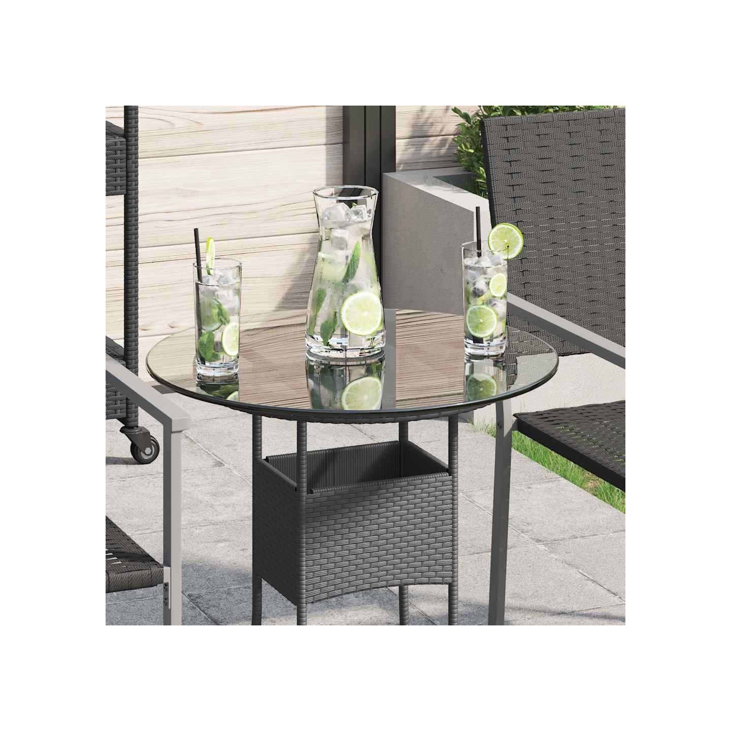 Dessus de table ronde en verre trempé 500 mm