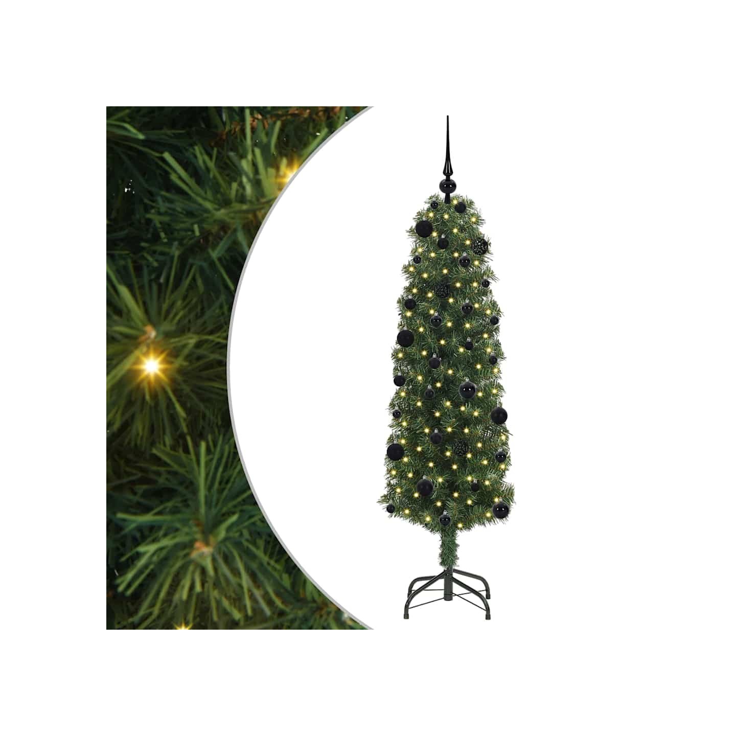 Sapin de Noël artificiel Vert 150 cm PVC et acier et plastique