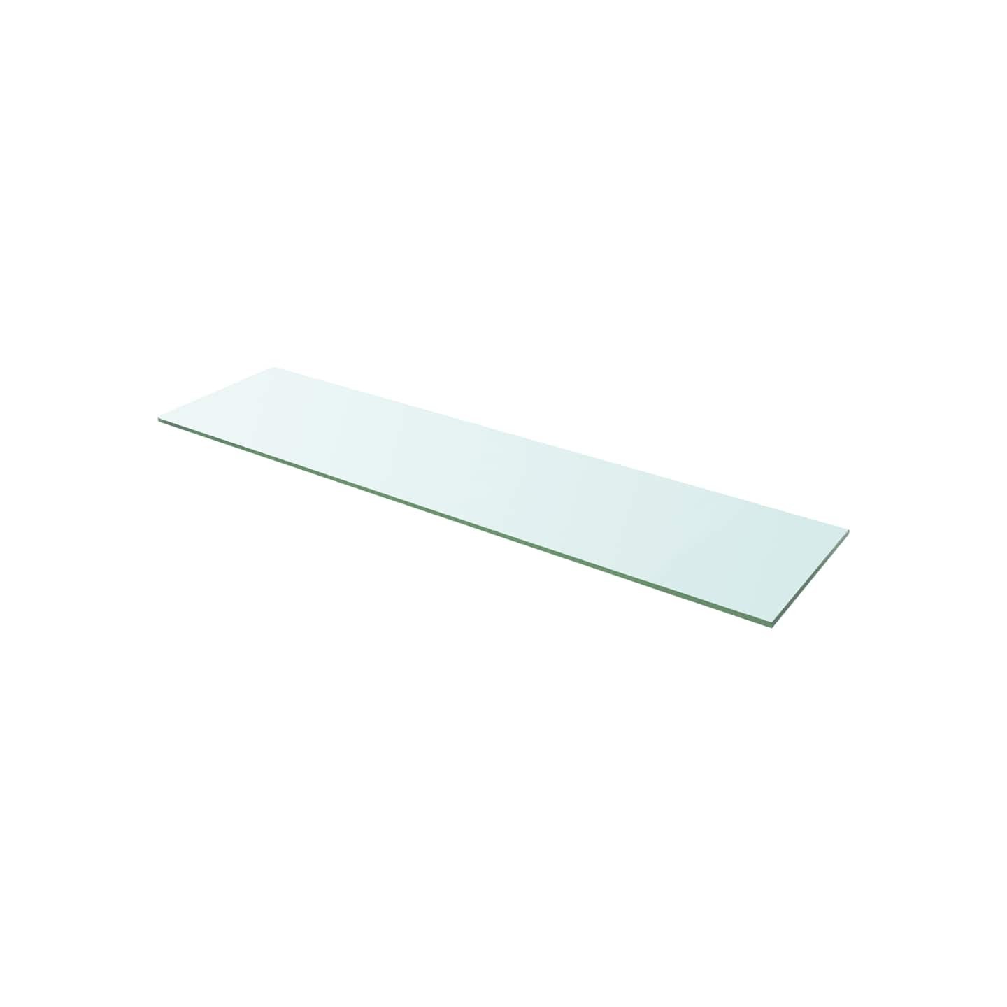 Panneau pour étagère Verre transparent 100 x 25 cm