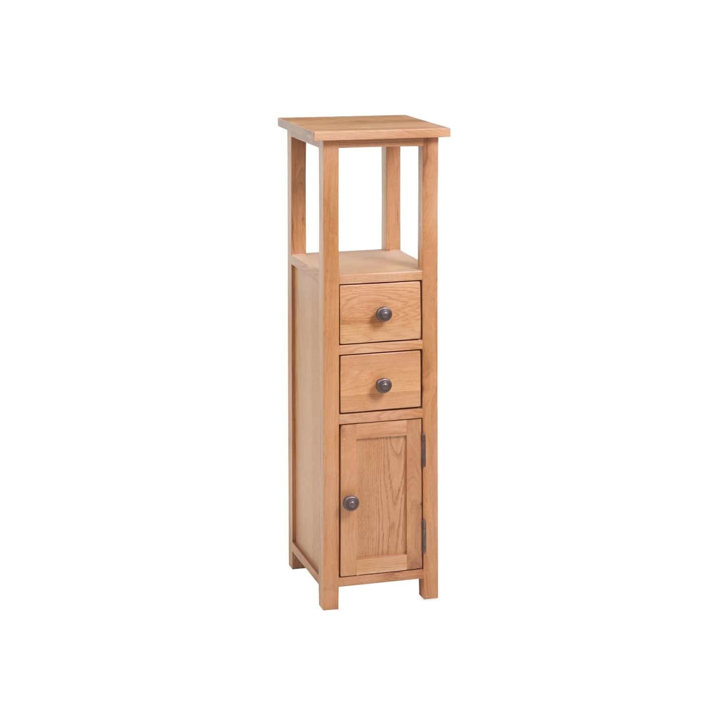 Étagère d’angle 26x26x94 cm Bois de chêne massif