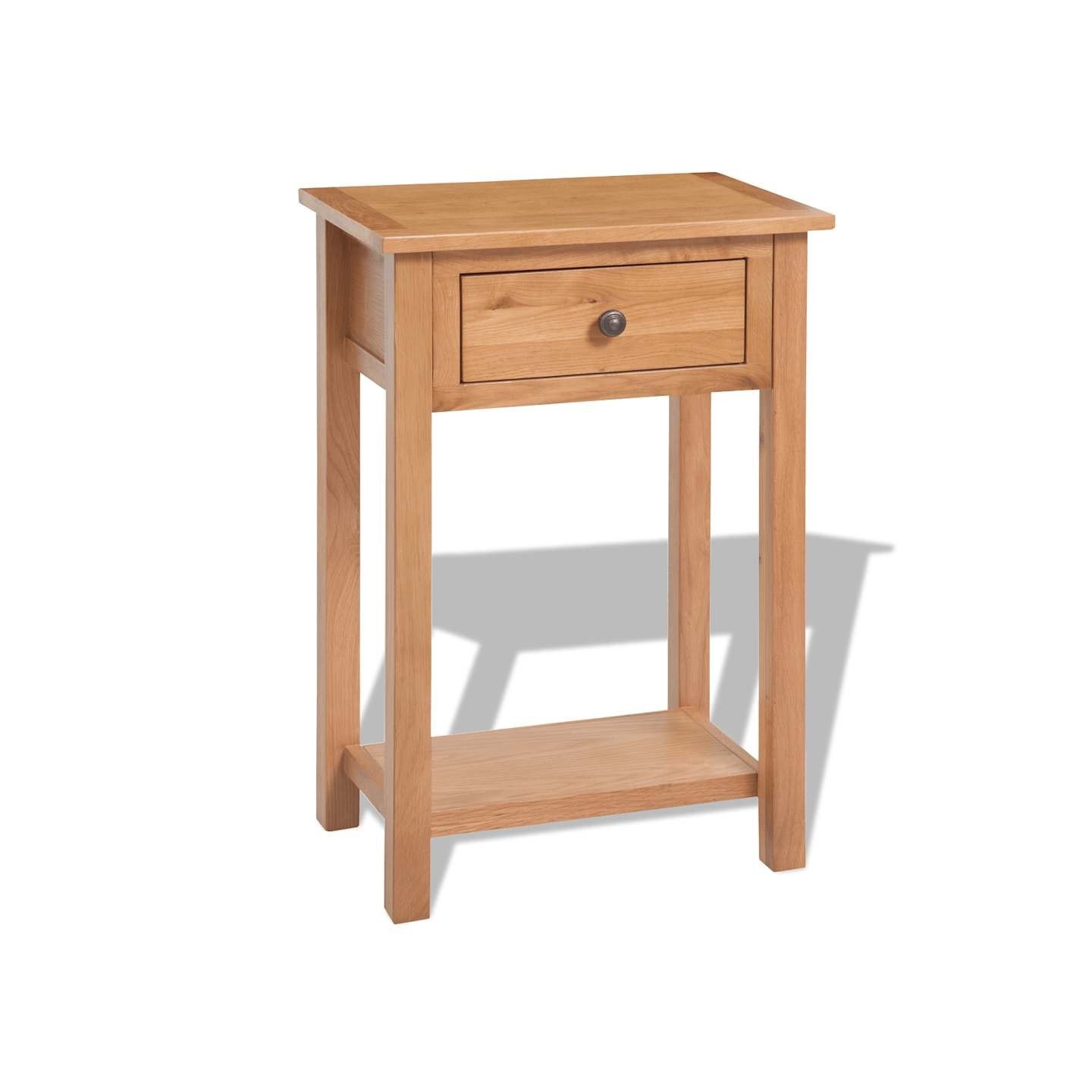 Table console 50 x 32 x 75 cm Bois de chêne massif