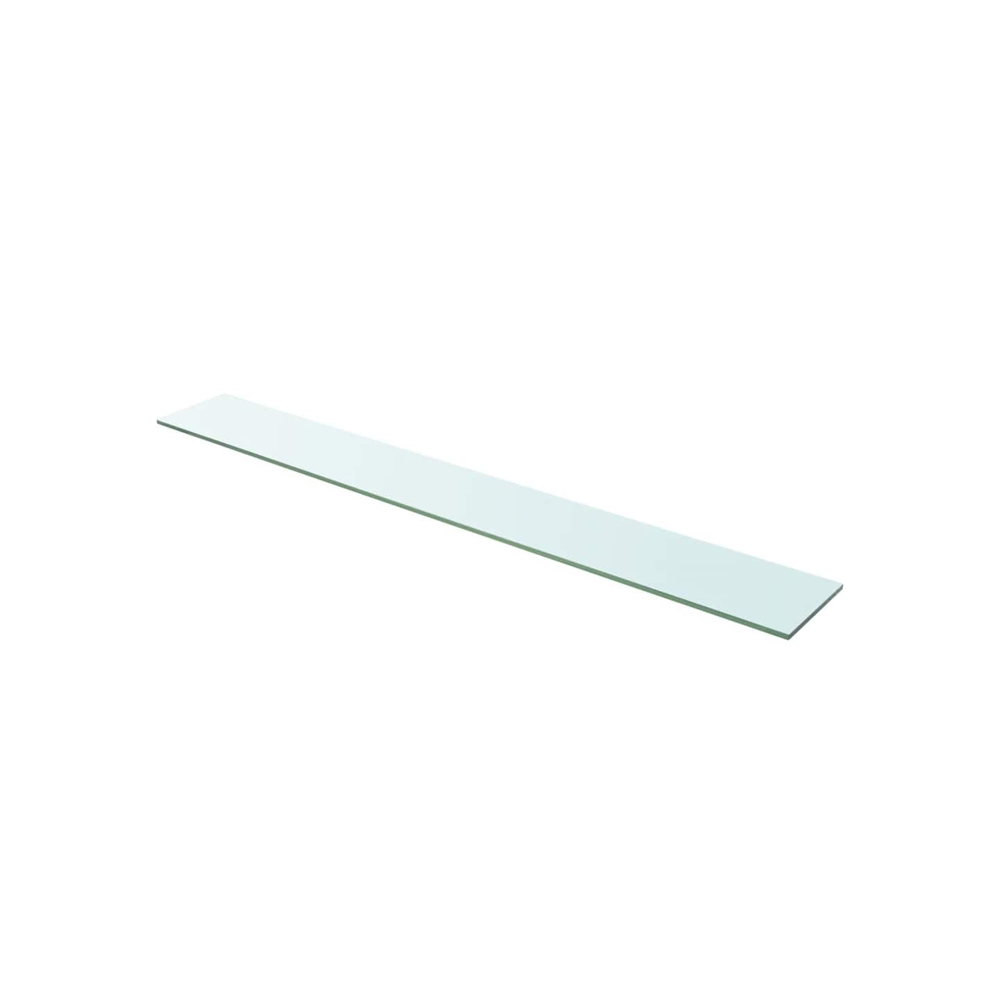 Panneau d’étagère Verre transparent 110 x 15 cm