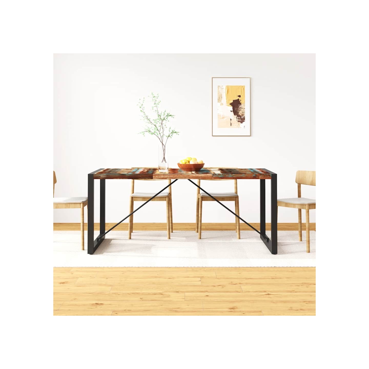Table à manger Bois de récupération massif 180 cm