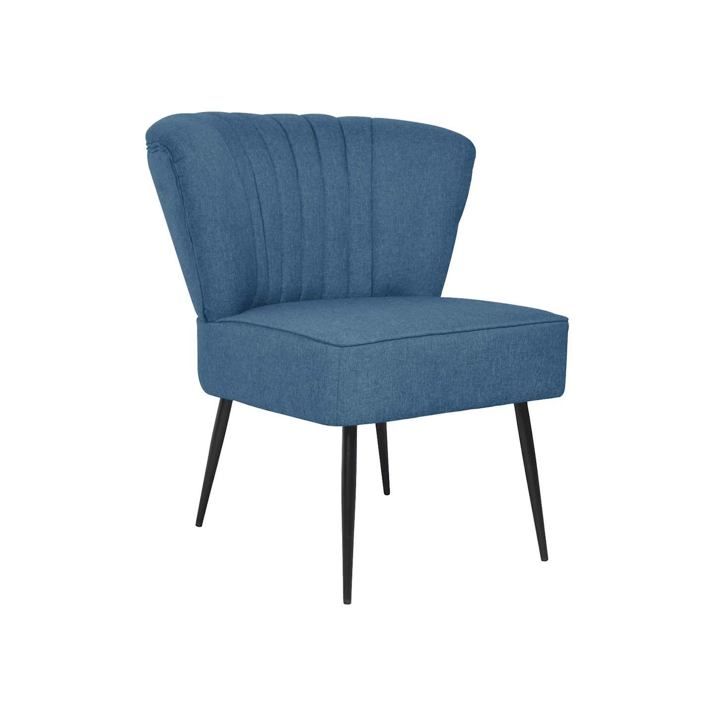Chaise de cocktail vert tissu