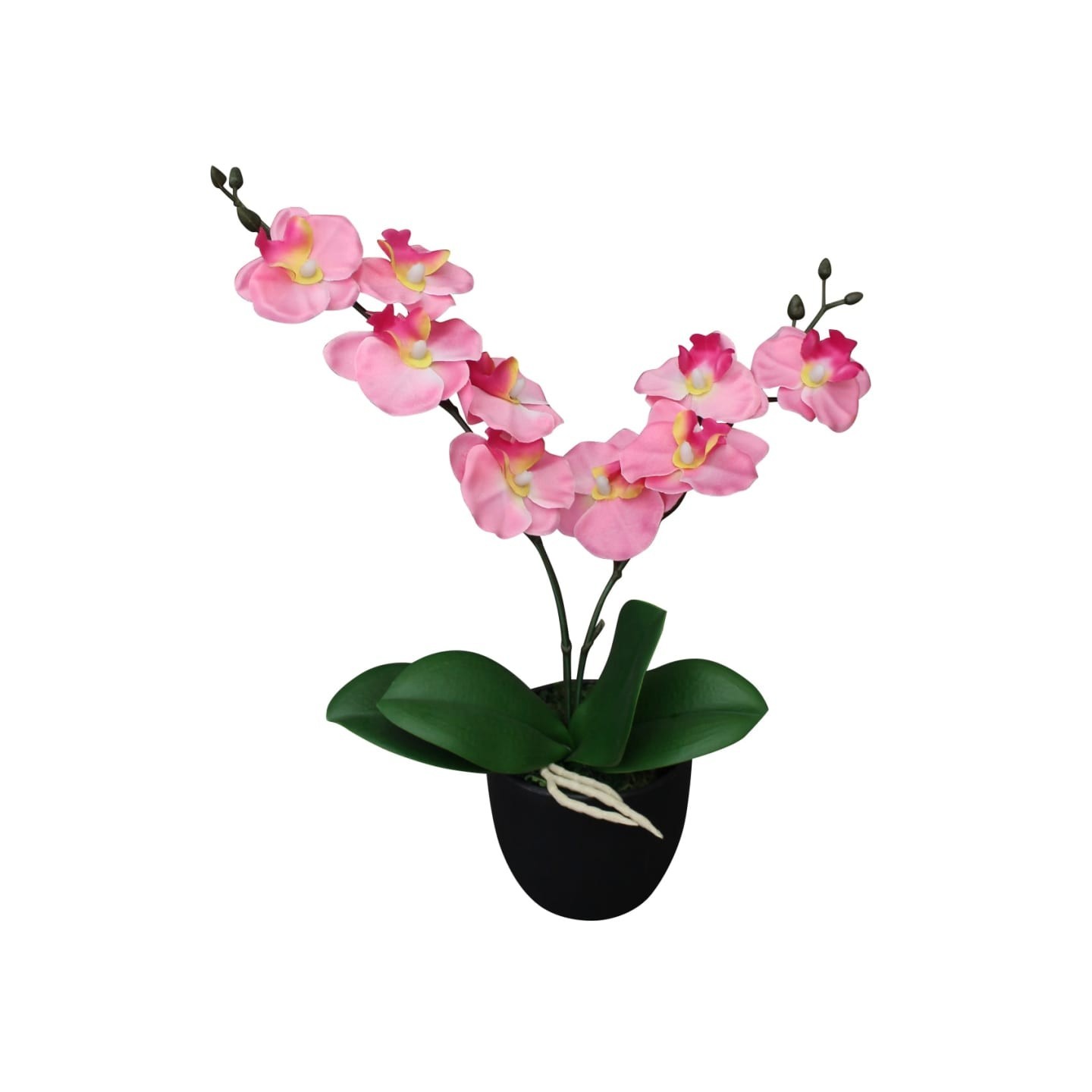 Plante artificielle avec pot Orchidée 30 cm Rose