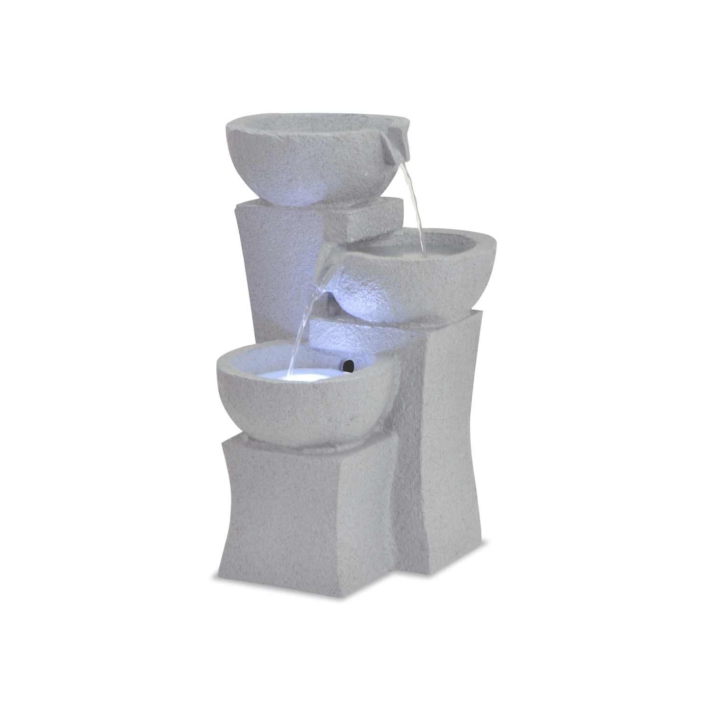 Fontaine d'intérieur avec lampe LED Polyrésine