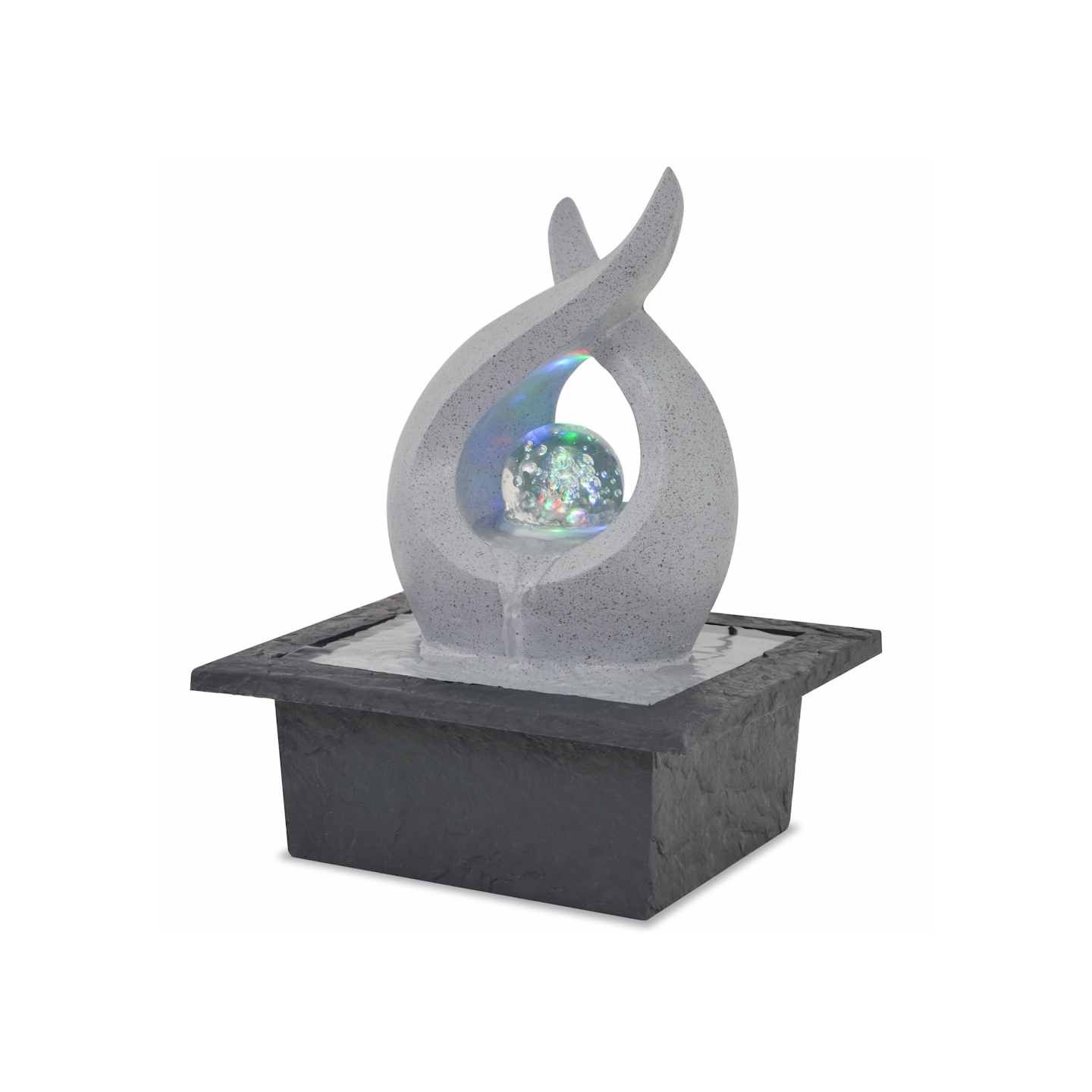 Fontaine d'intérieur avec lampe LED Polyrésine