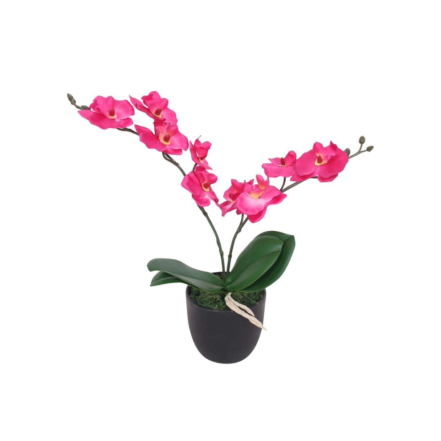 Plante artificielle avec pot Orchidée 30 cm Rouge