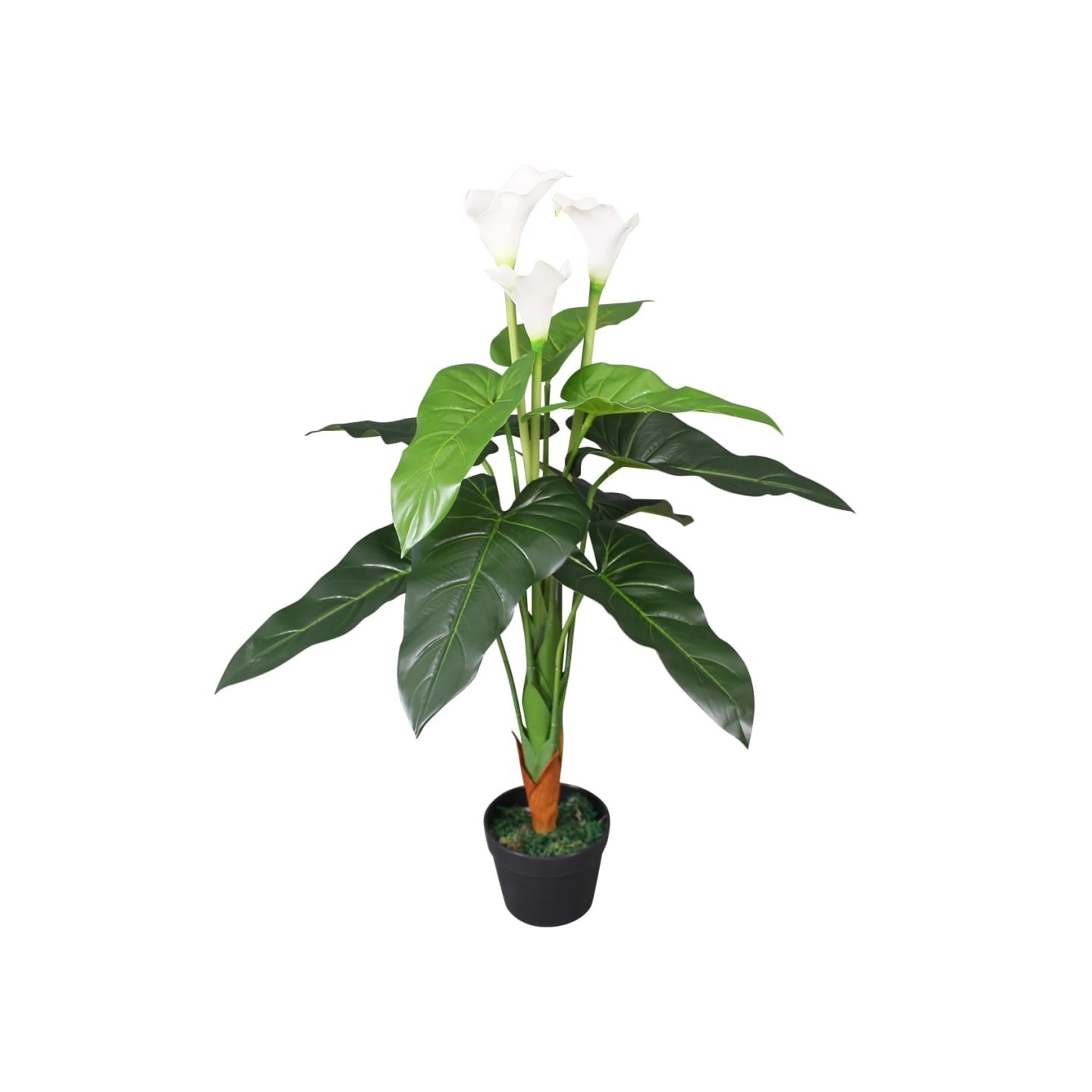 Plante artificielle avec pot Lis Calla 85 cm Blanc