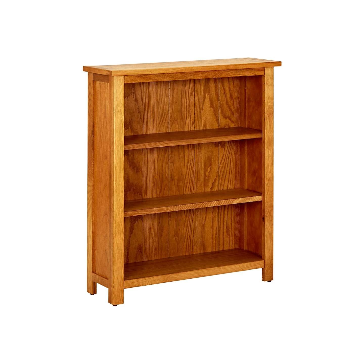 Bibliothèque à 3 étagères 70 x 22,5 x 82cm Bois de chêne massif