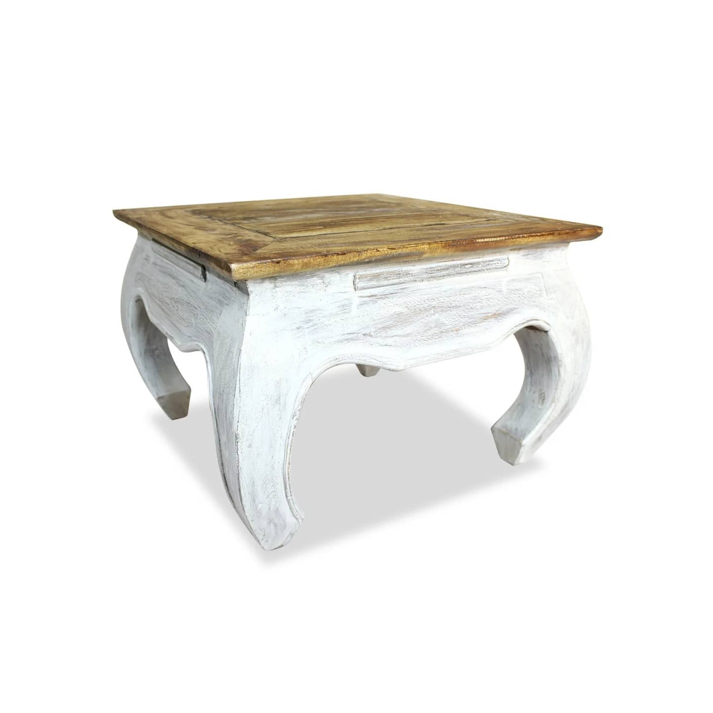 Table d'appoint bois d'acajou massif 50x50x35 cm