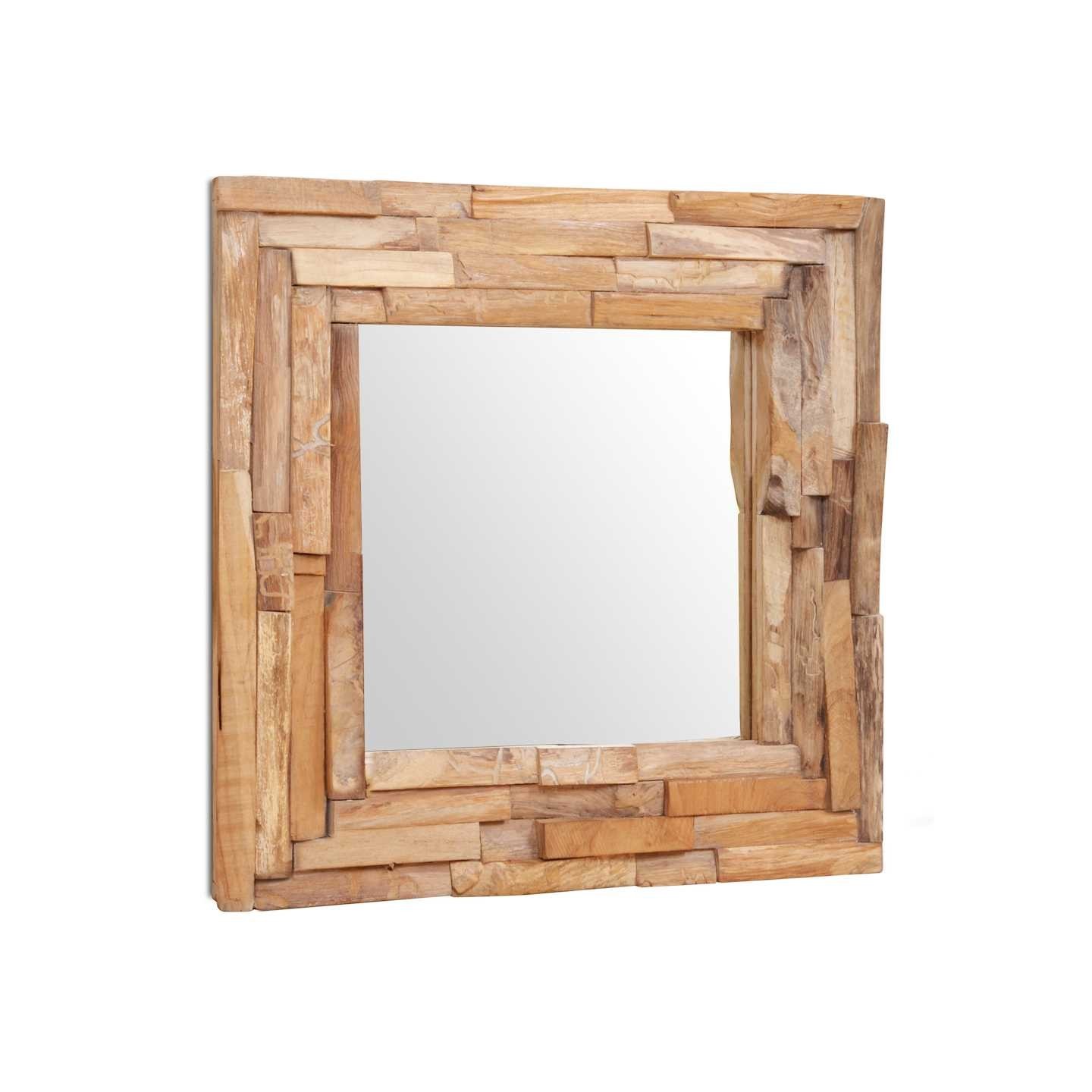 Miroir décoratif Teck 60x60 cm Carré