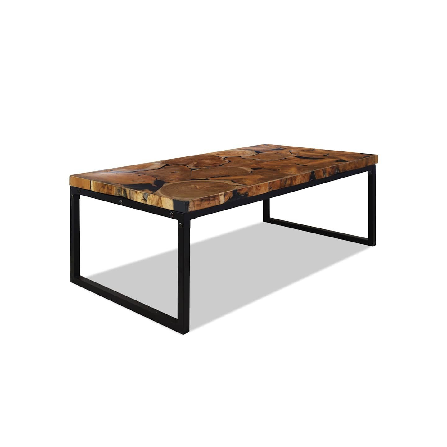 Table basse Teck Résine 110x60x40 cm