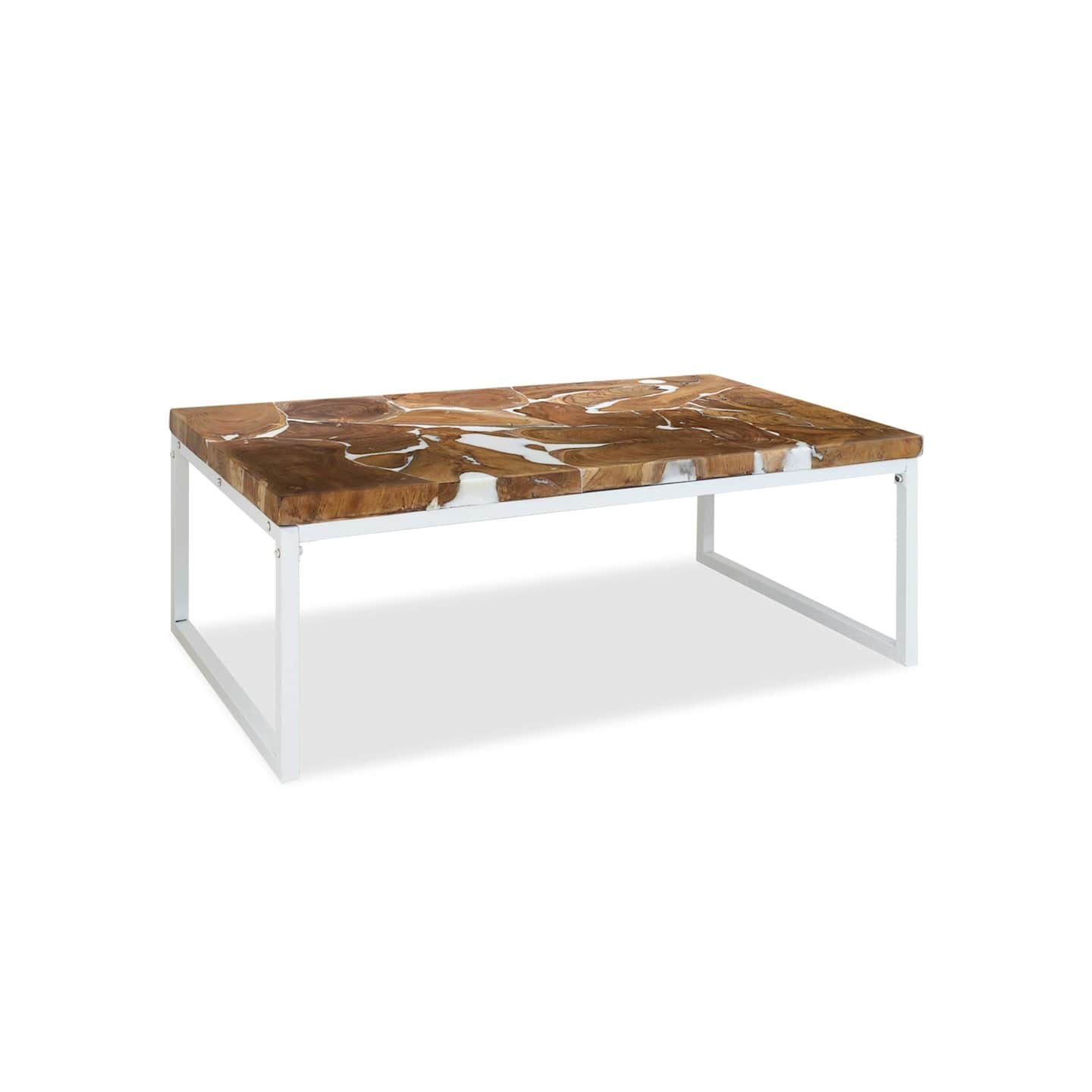 Table basse Teck Résine 110x60x40 cm